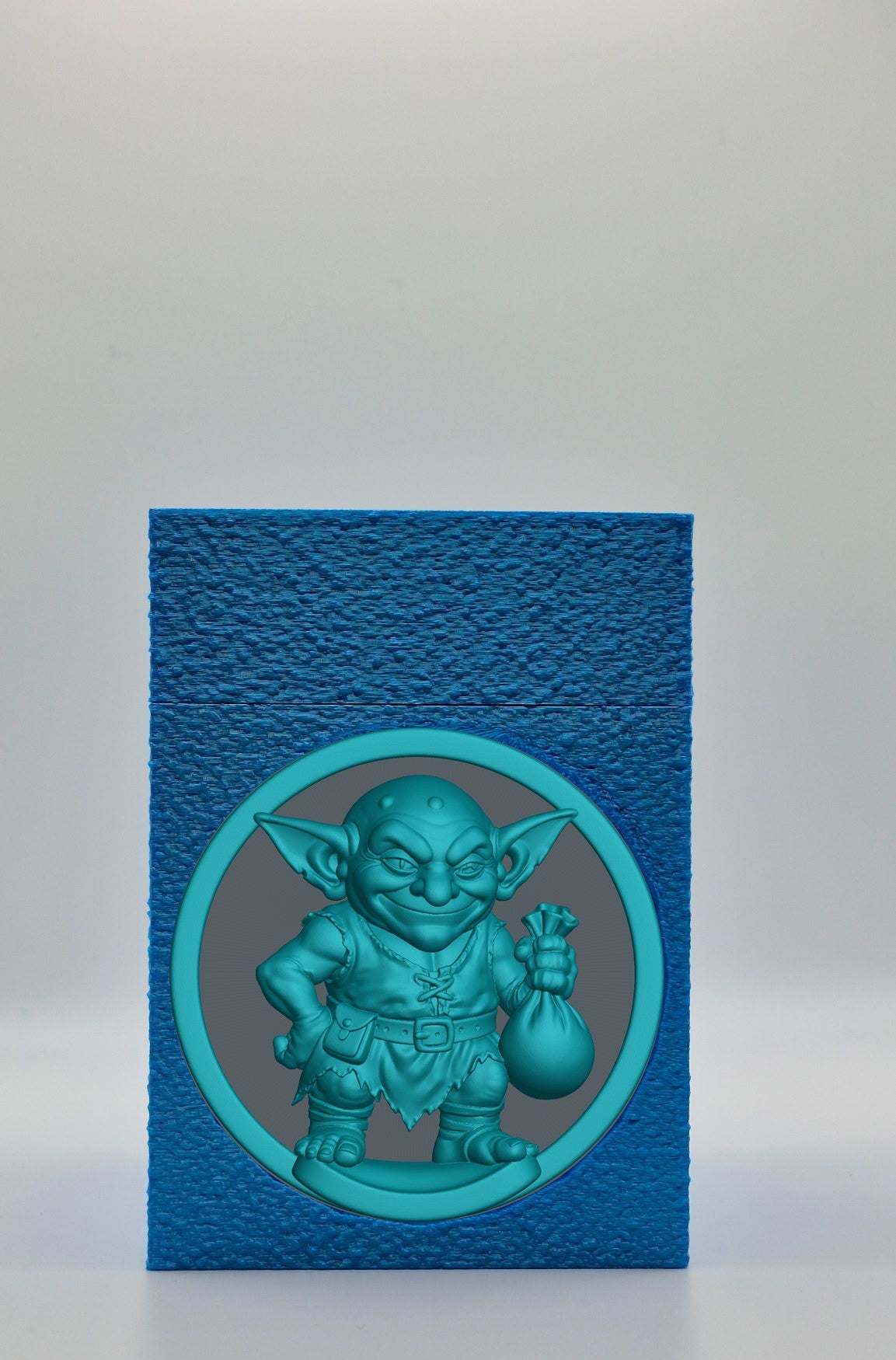 Greedy Goblin Card Box — Blue