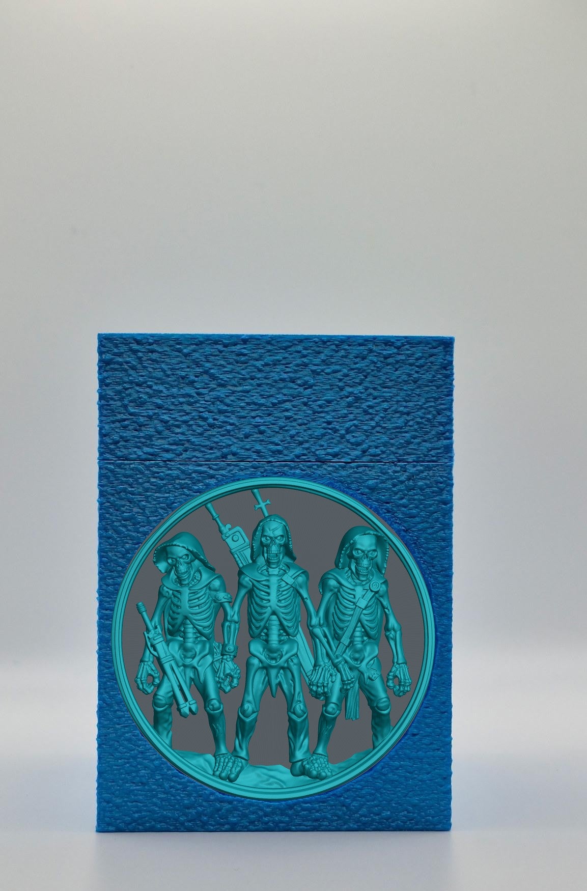 Skeleton Army Card Box — Blue