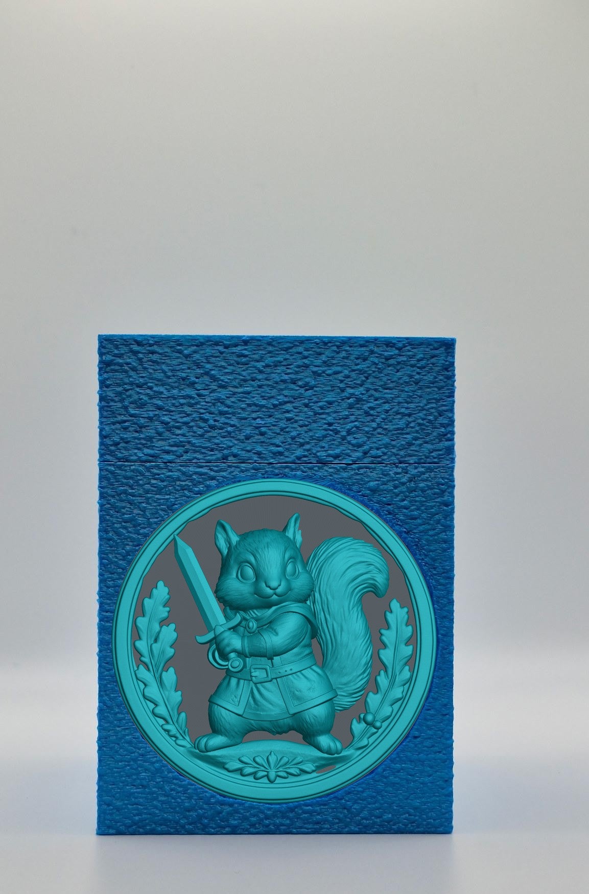 Squirrel Card Box — Blue