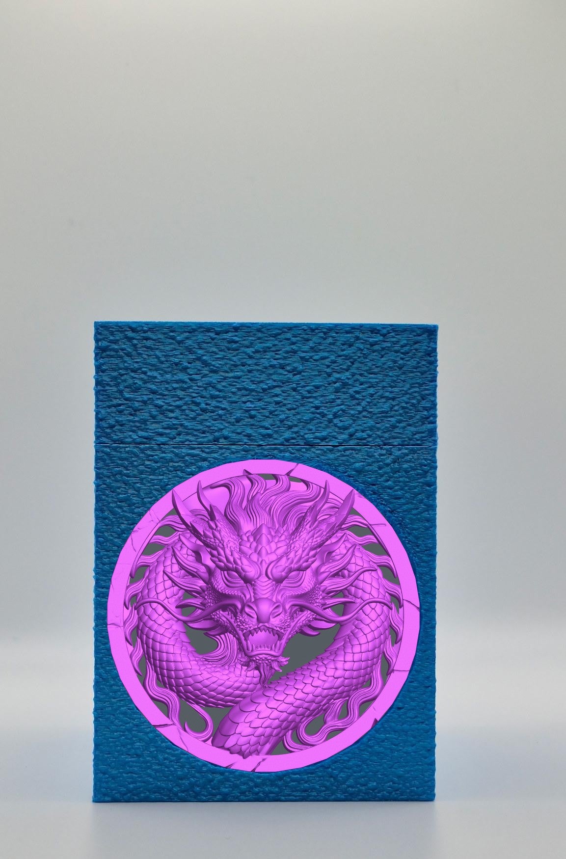 Dragon Card Box — Blue