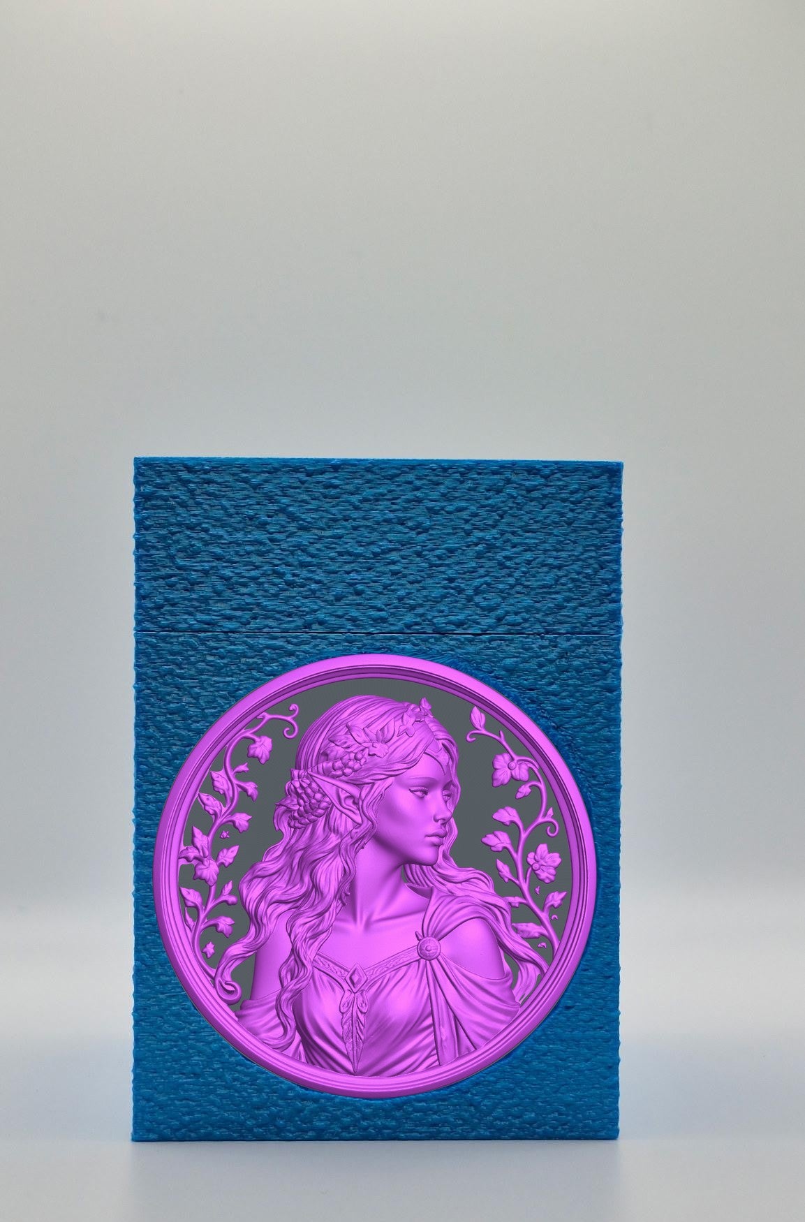 Elf Maiden Card Box — Blue
