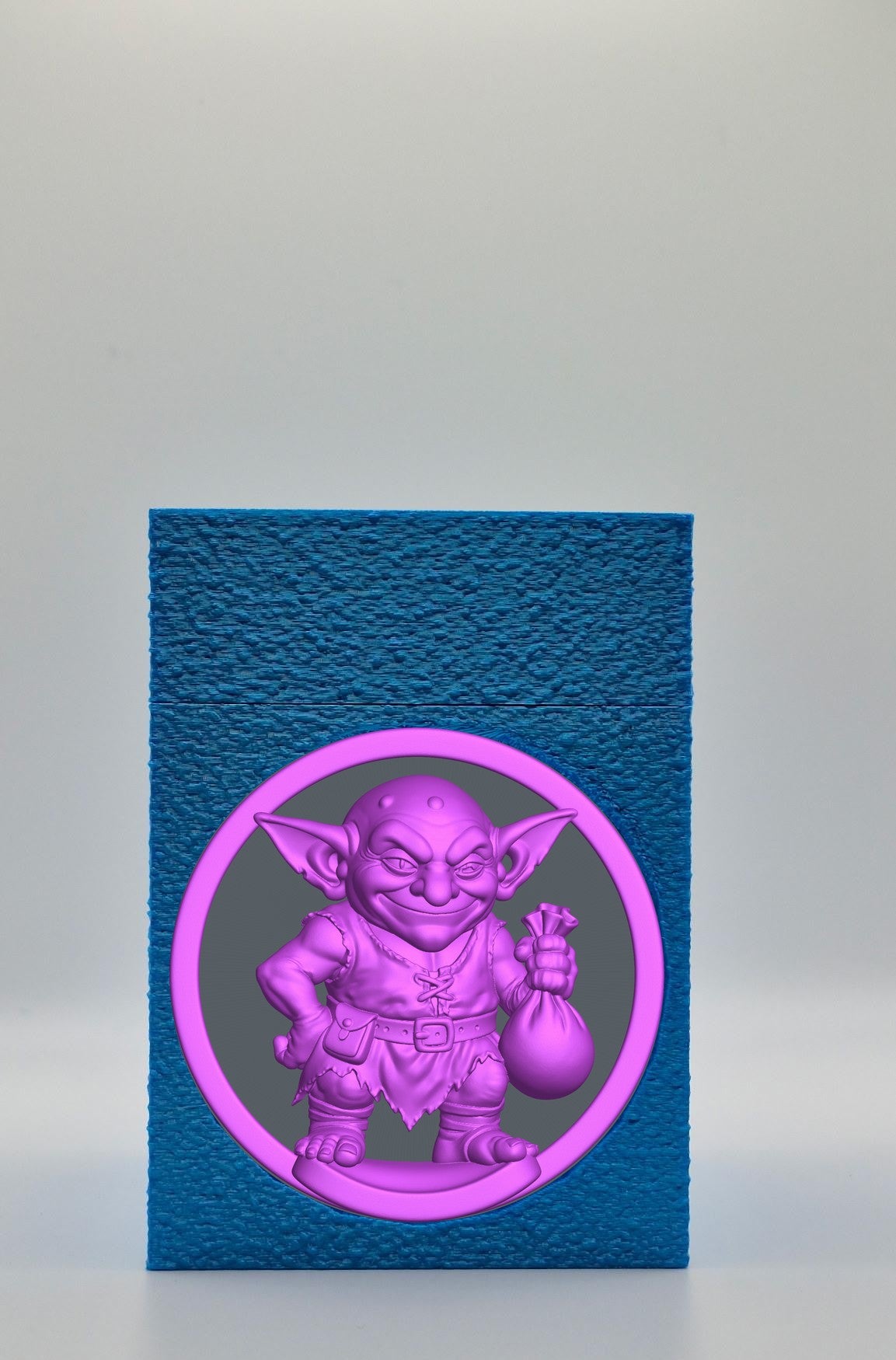 Greedy Goblin Card Box — Blue