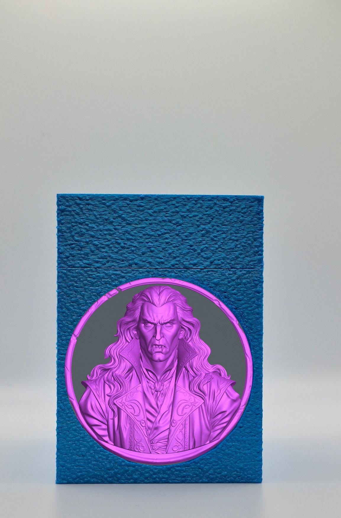 Gothic Vampire Card Box — Blue