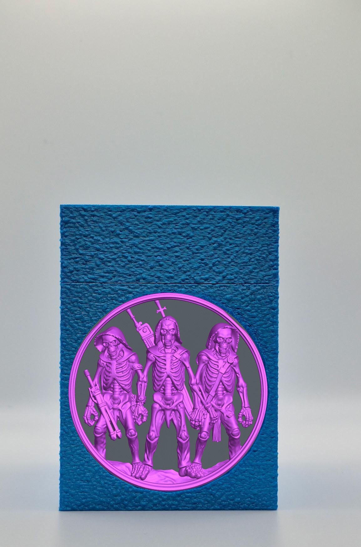 Skeleton Army Card Box — Blue