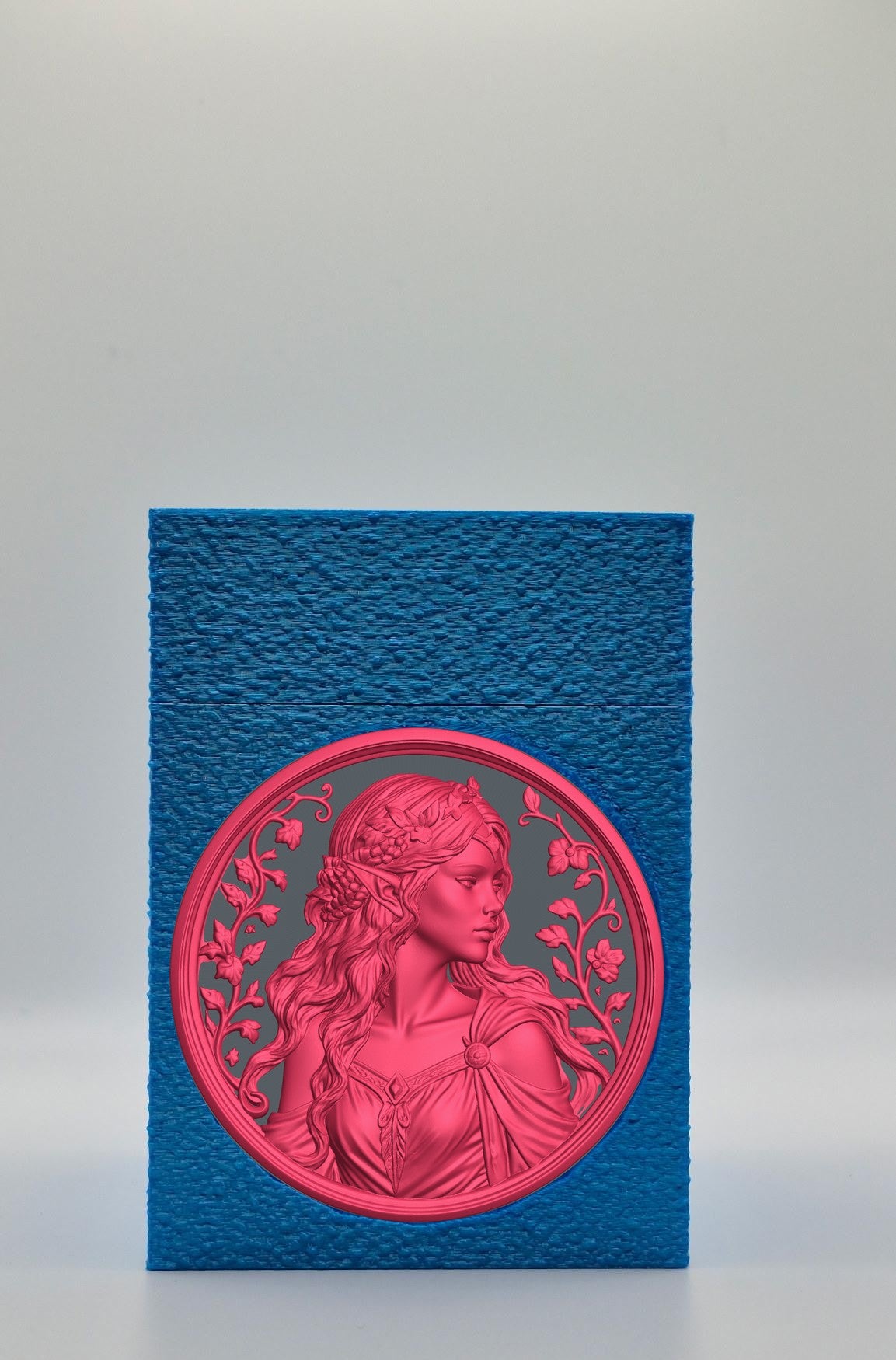 Elf Maiden Card Box — Blue