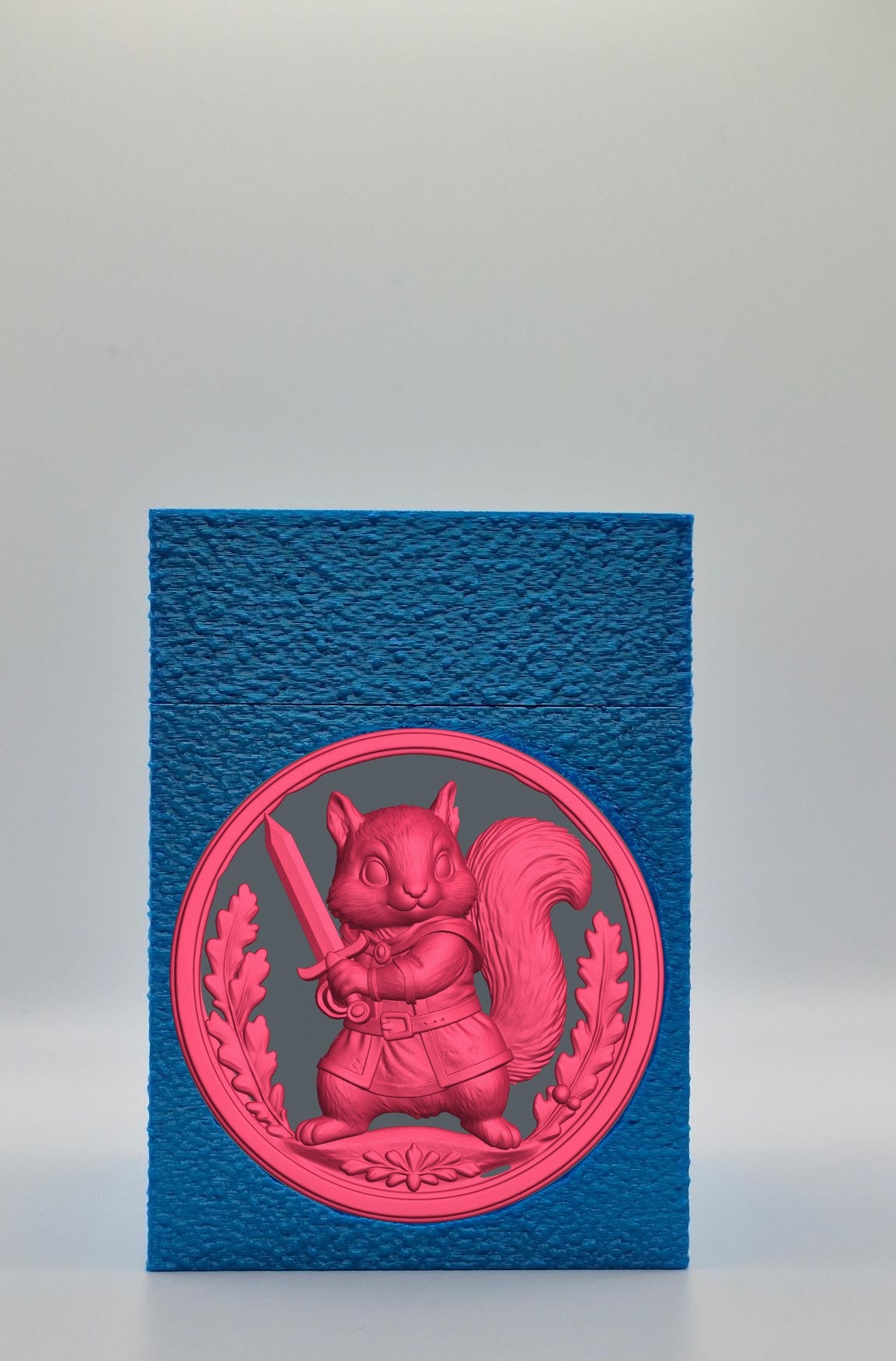 Squirrel Card Box — Blue