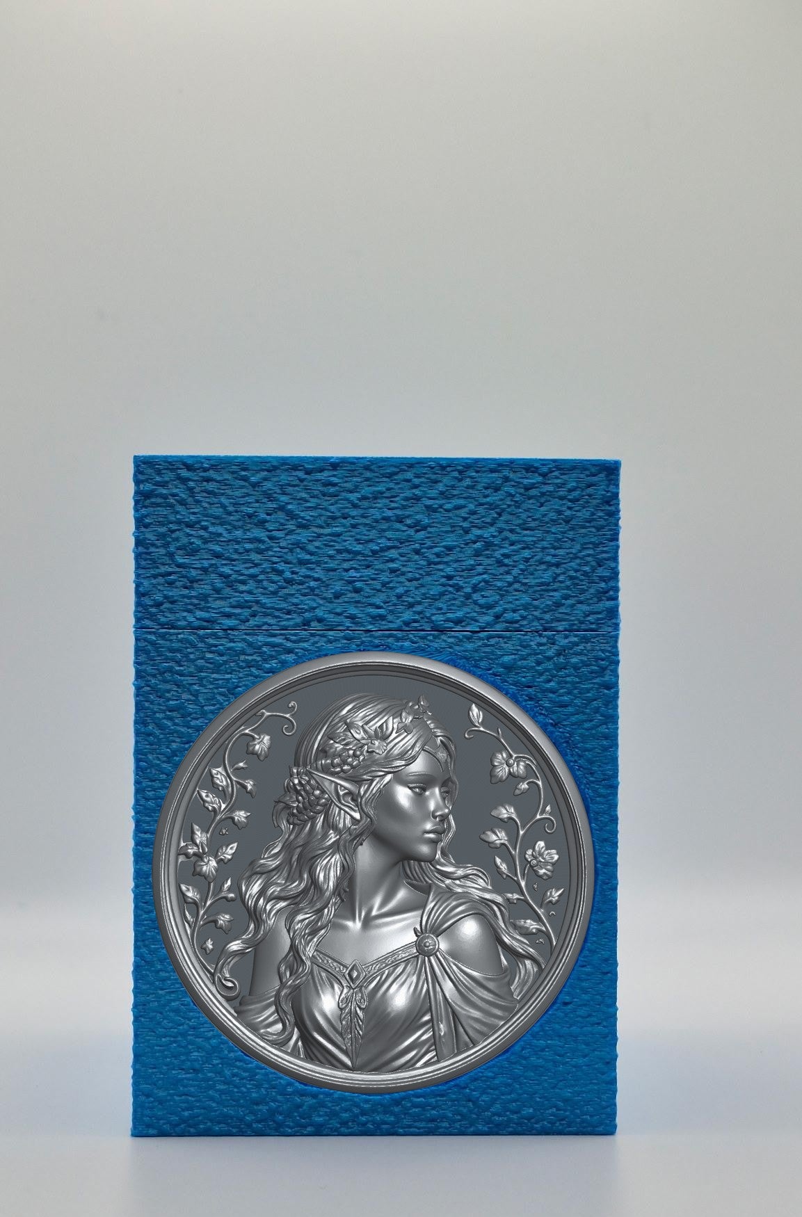Elf Maiden Card Box — Blue