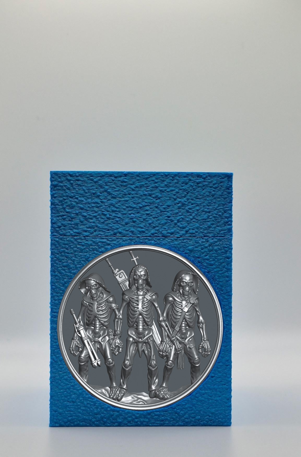 Skeleton Army Card Box — Blue