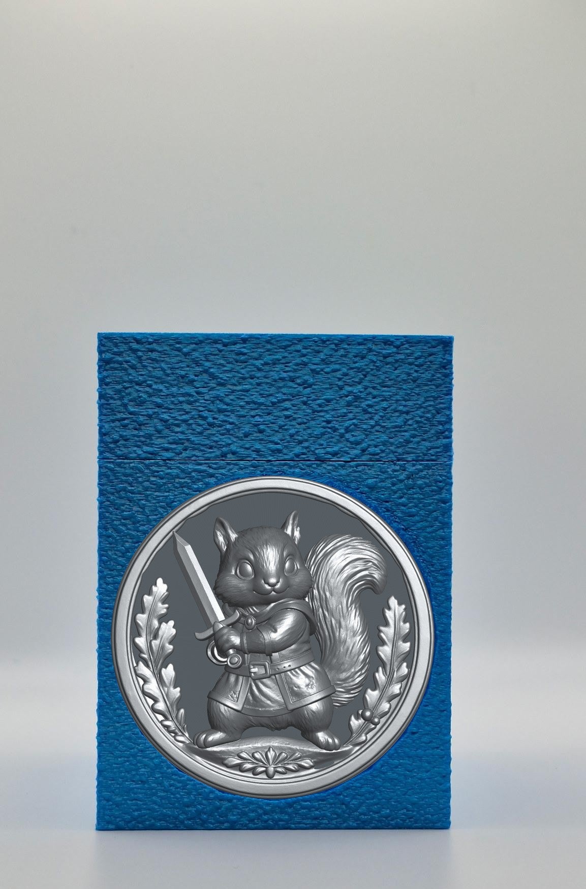 Squirrel Card Box — Blue