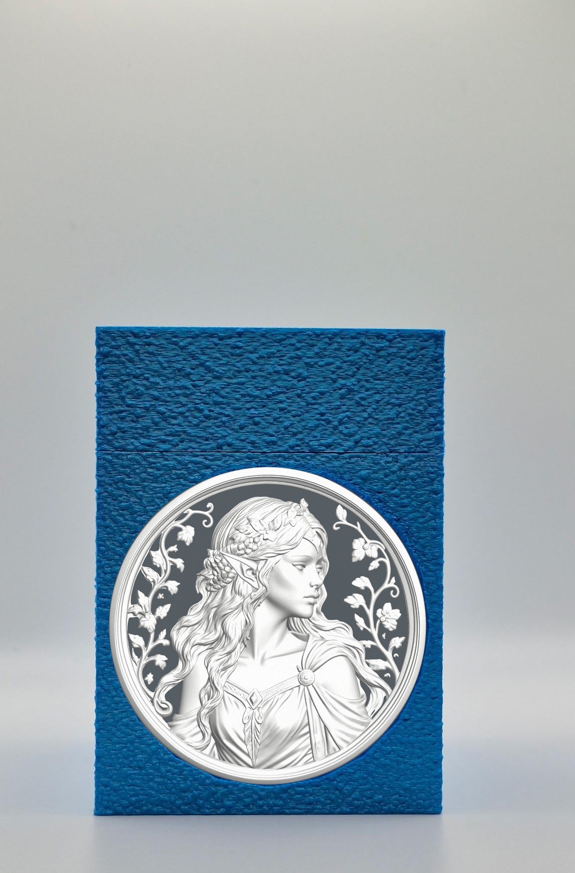 Elf Maiden Card Box — Blue