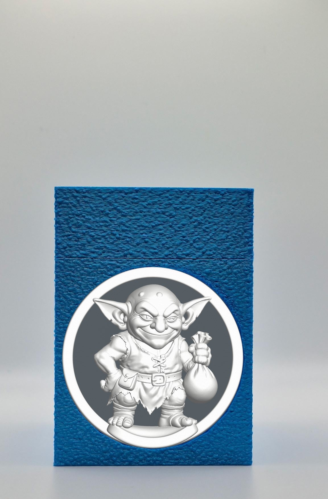 Greedy Goblin Card Box — Blue