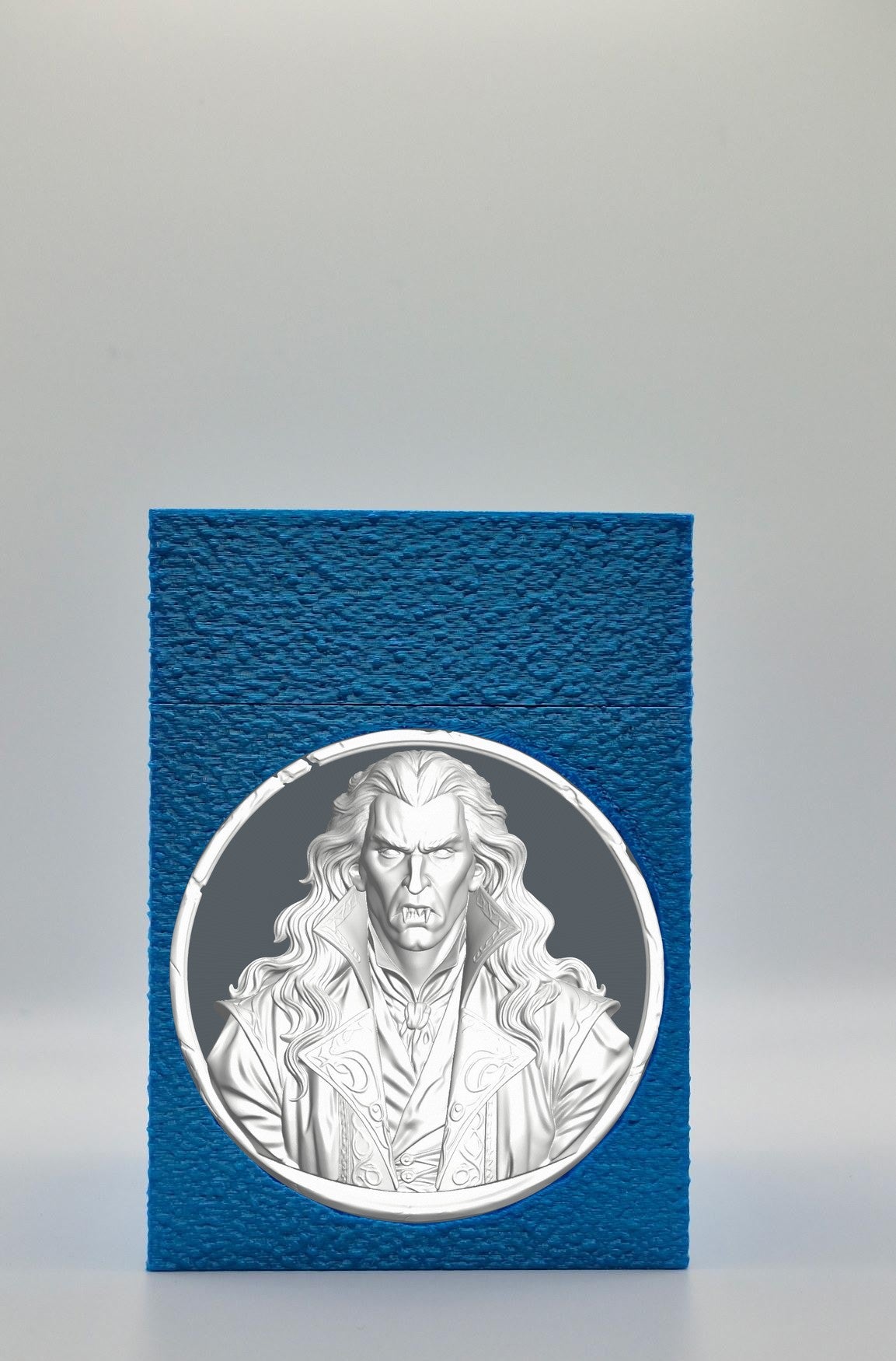 Gothic Vampire Card Box — Blue