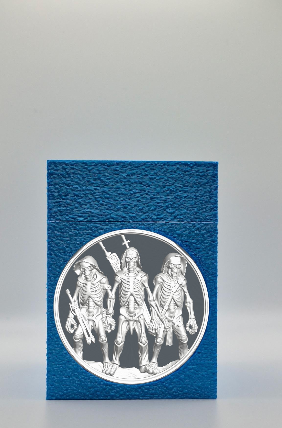 Skeleton Army Card Box — Blue