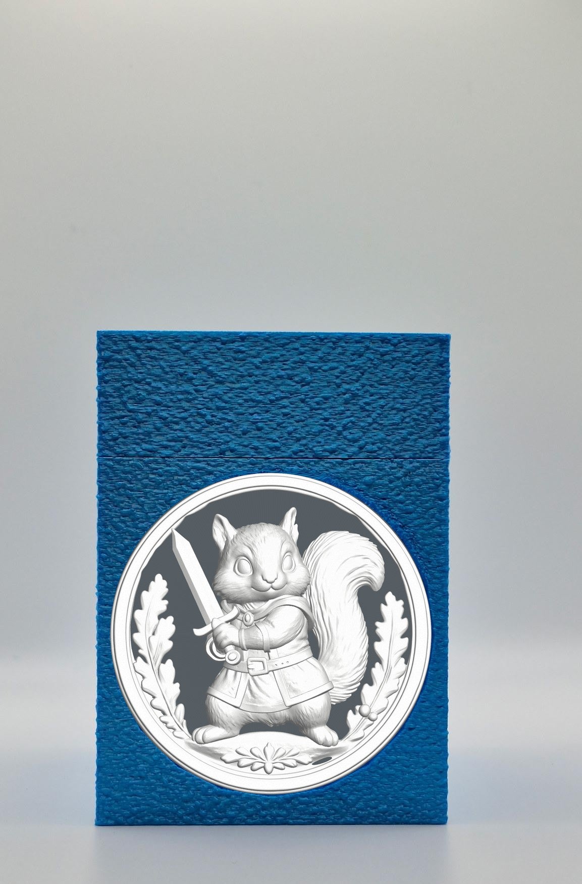 Squirrel Card Box — Blue