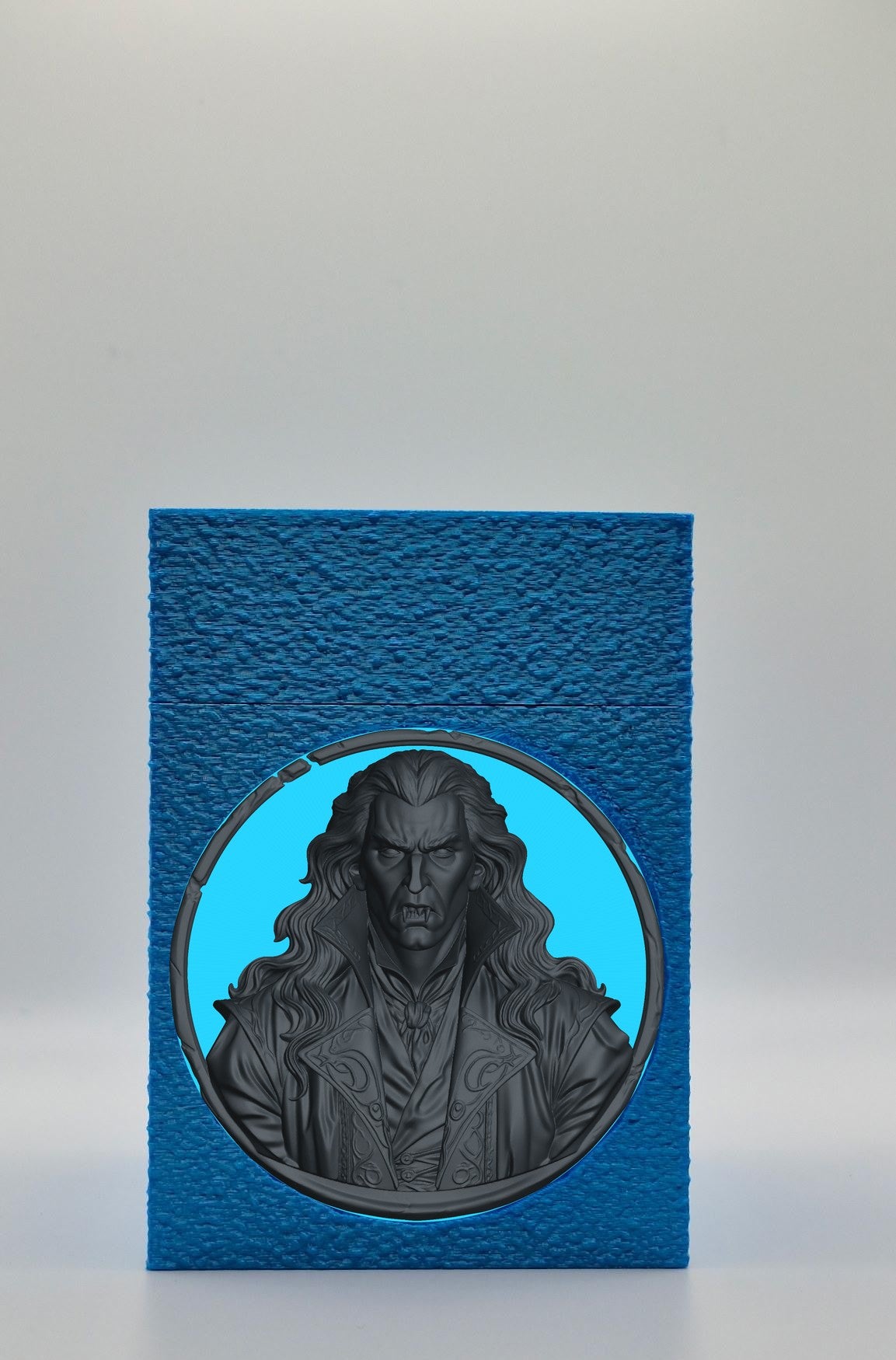 Gothic Vampire Card Box — Blue