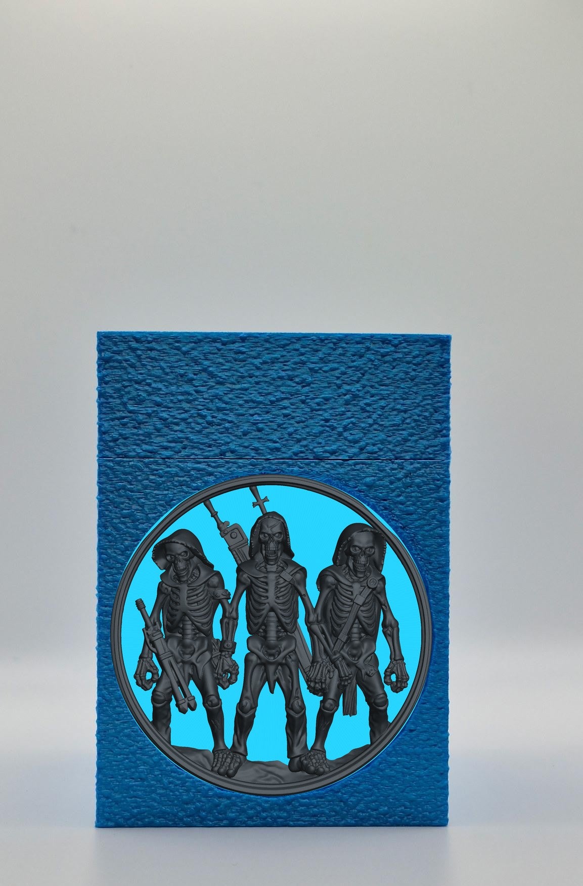 Skeleton Army Card Box — Blue