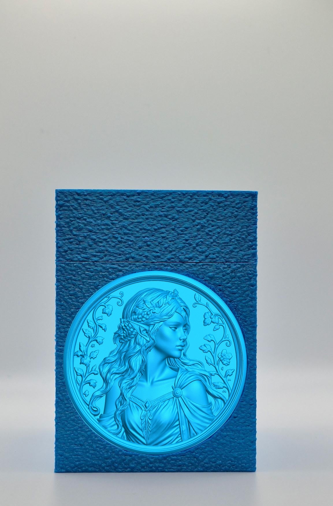 Elf Maiden Card Box — Blue