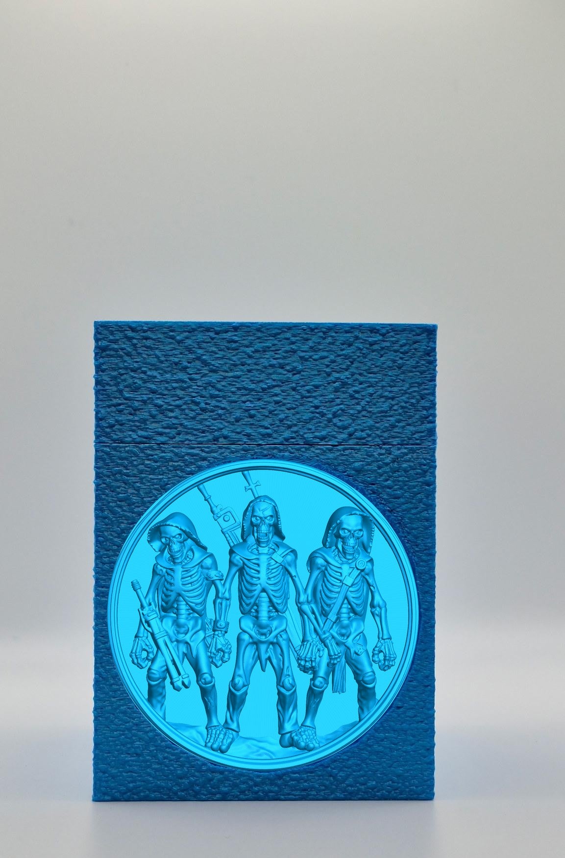 Skeleton Army Card Box — Blue