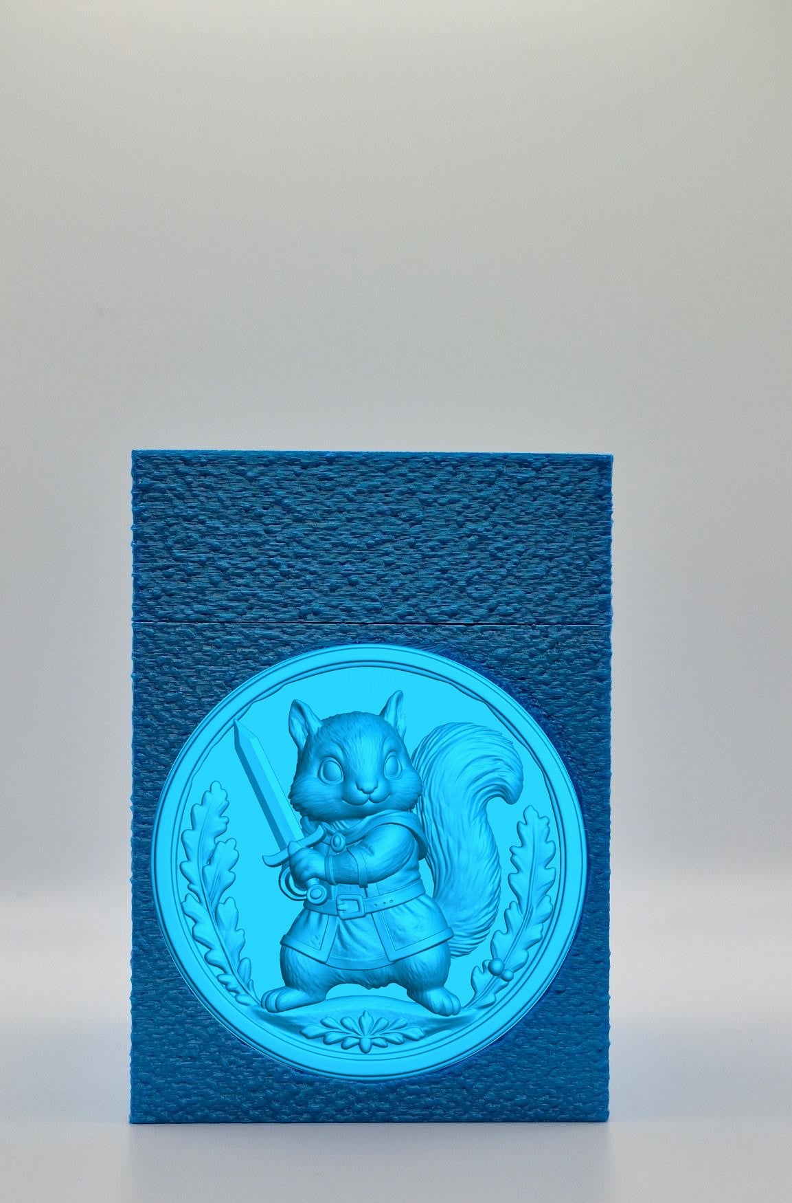Squirrel Card Box — Blue