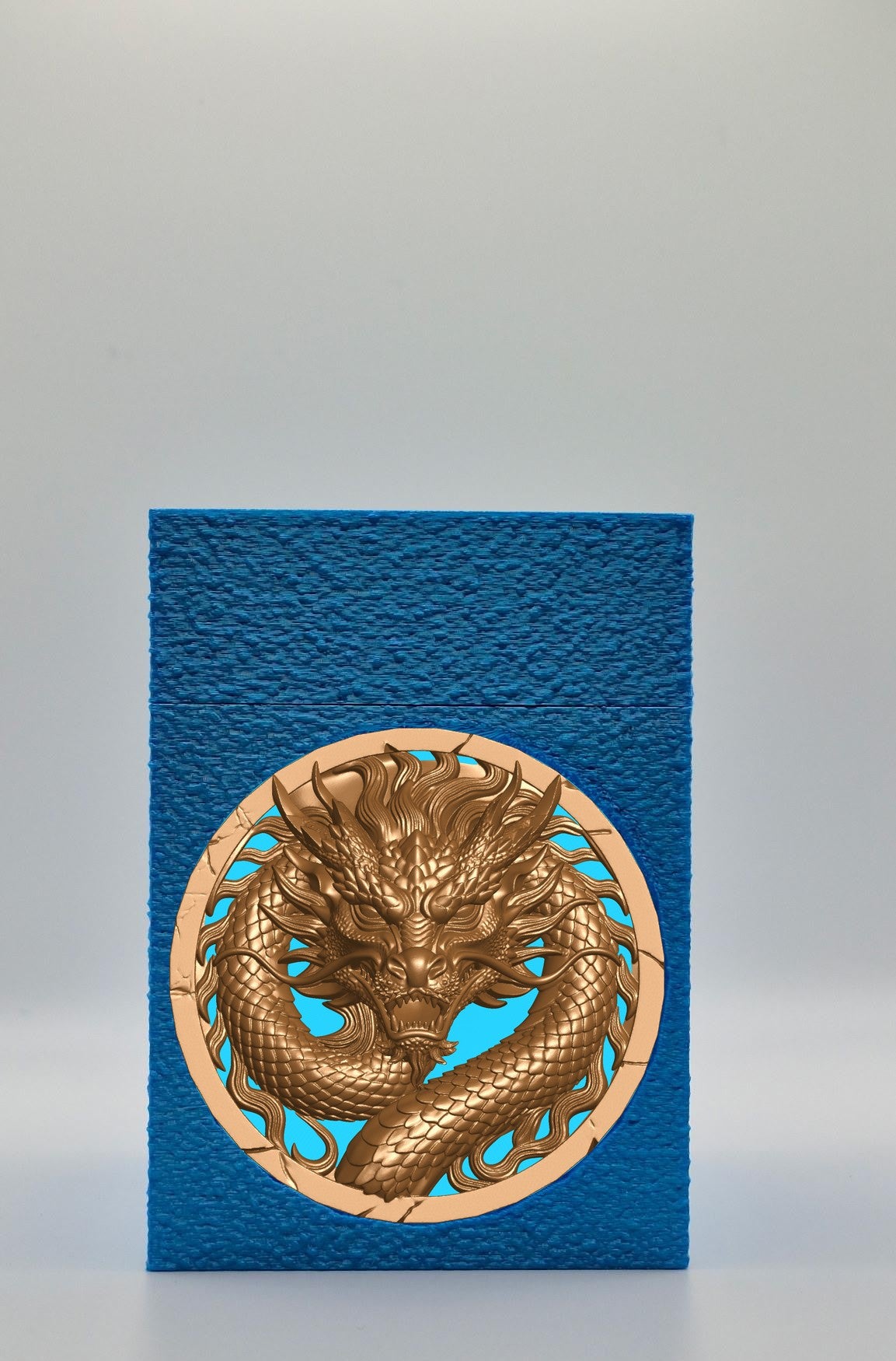 Dragon Card Box — Blue