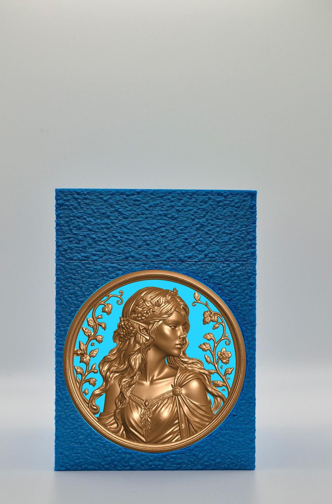 Elf Maiden Card Box — Blue
