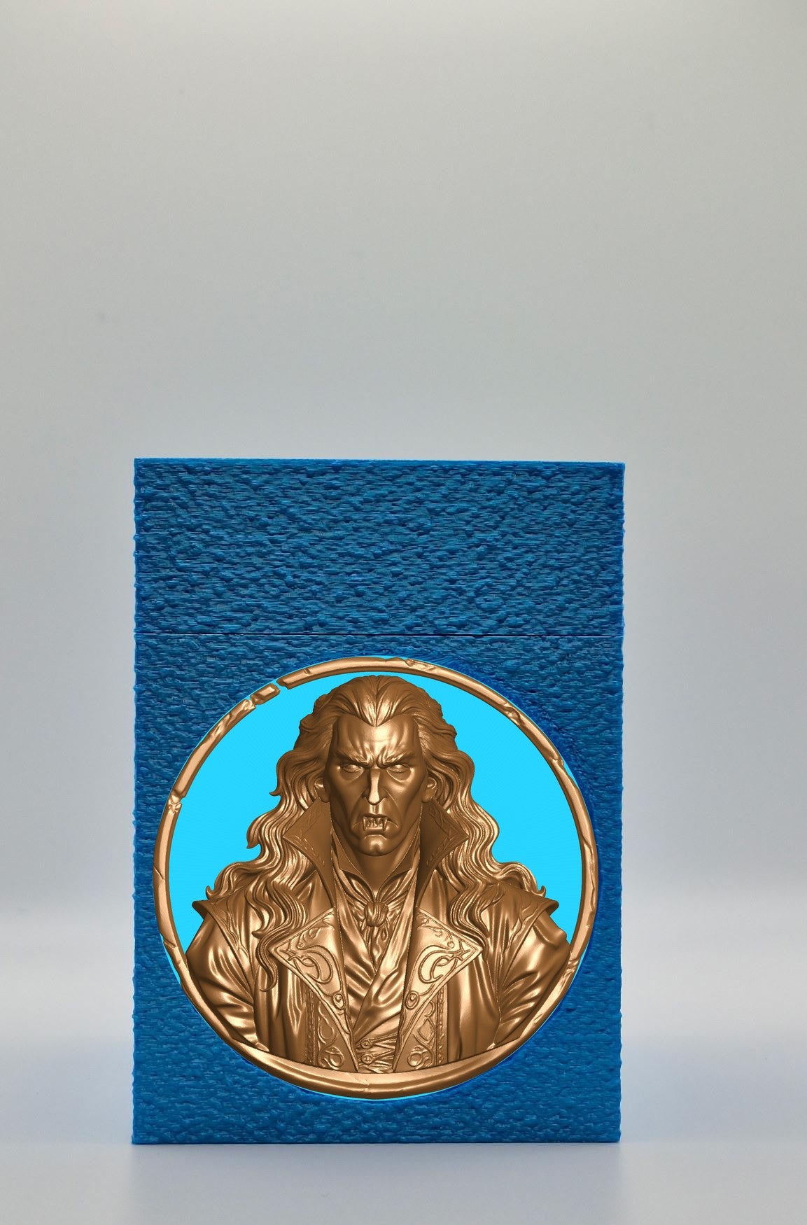 Gothic Vampire Card Box — Blue