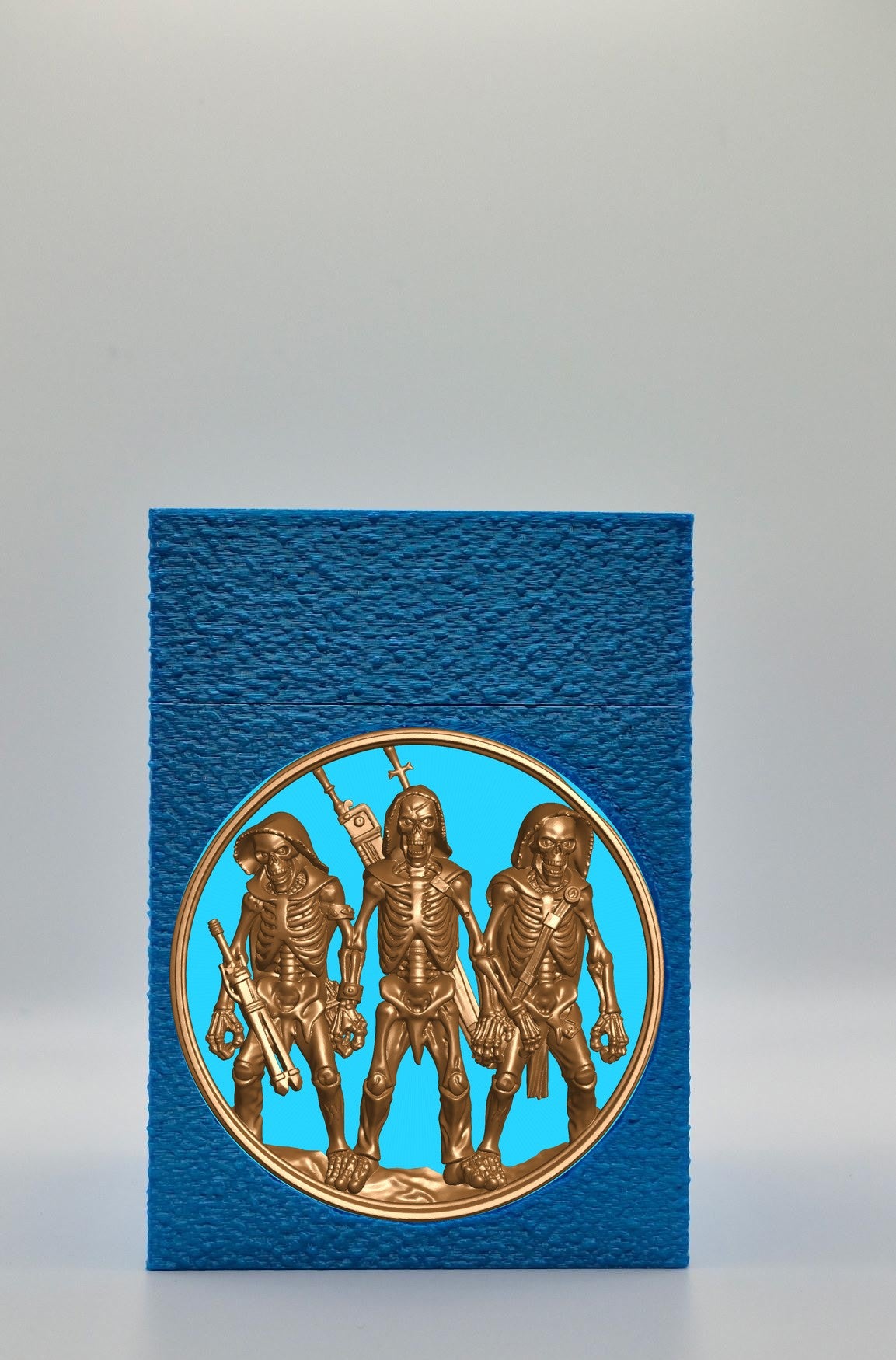 Skeleton Army Card Box — Blue