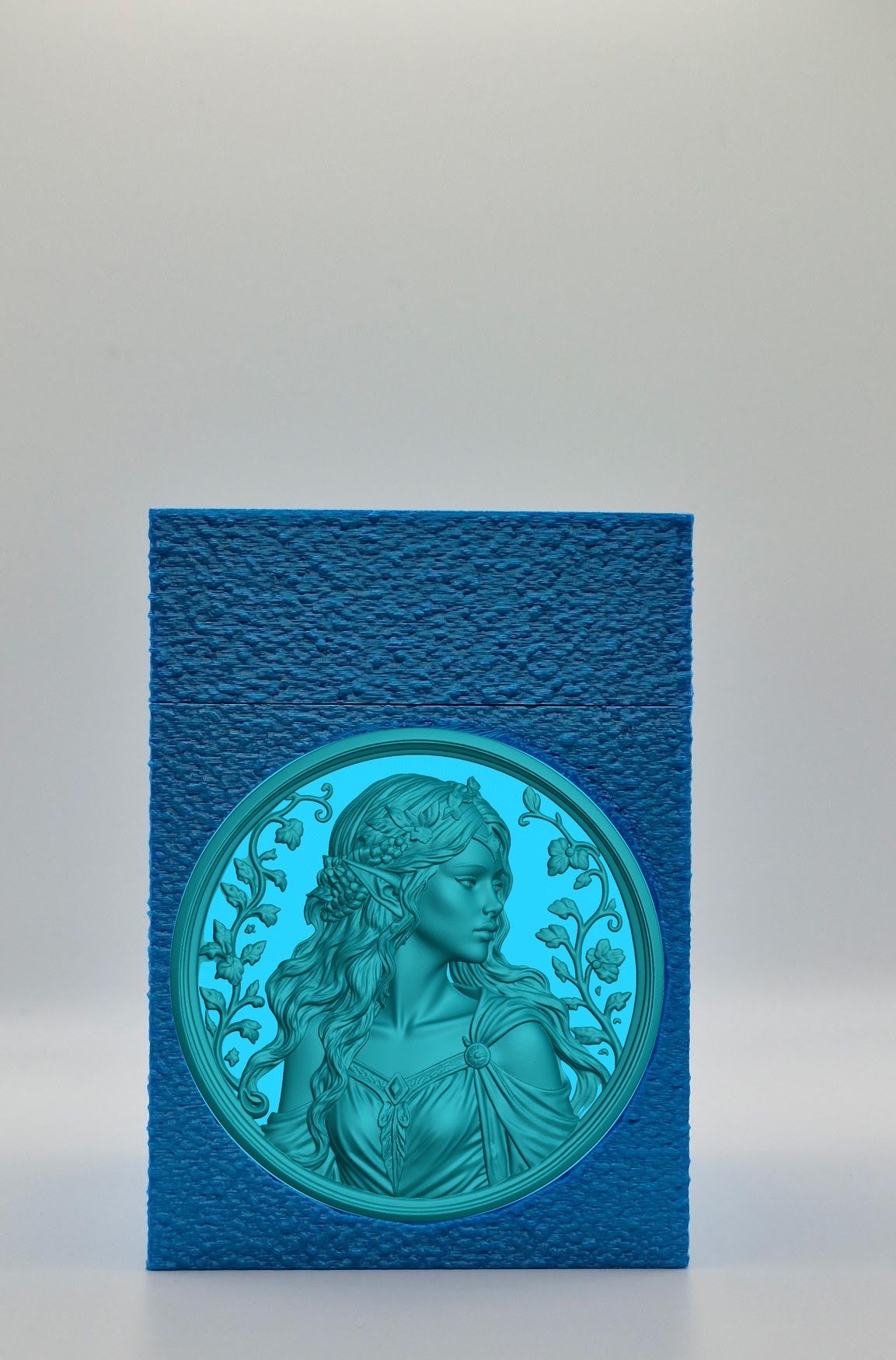 Elf Maiden Card Box — Blue