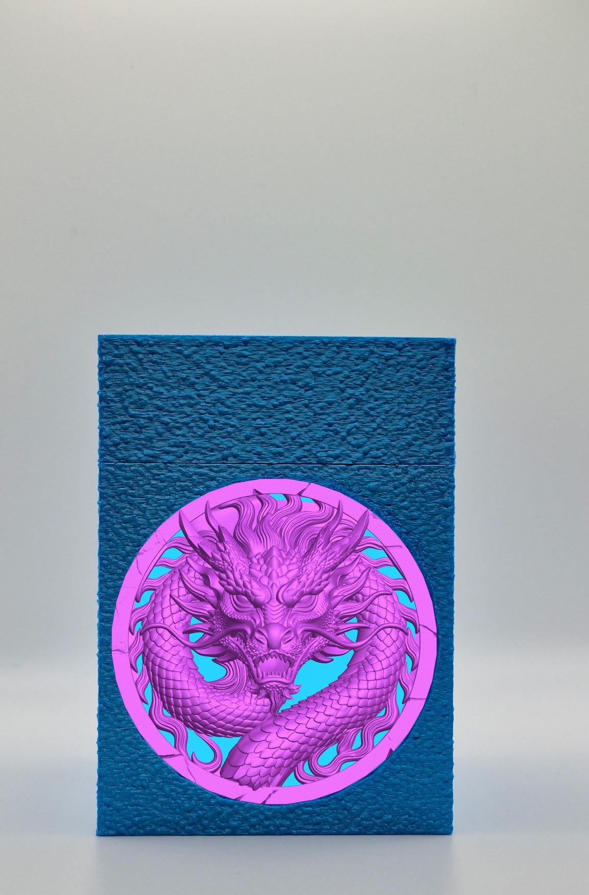 Dragon Card Box — Blue