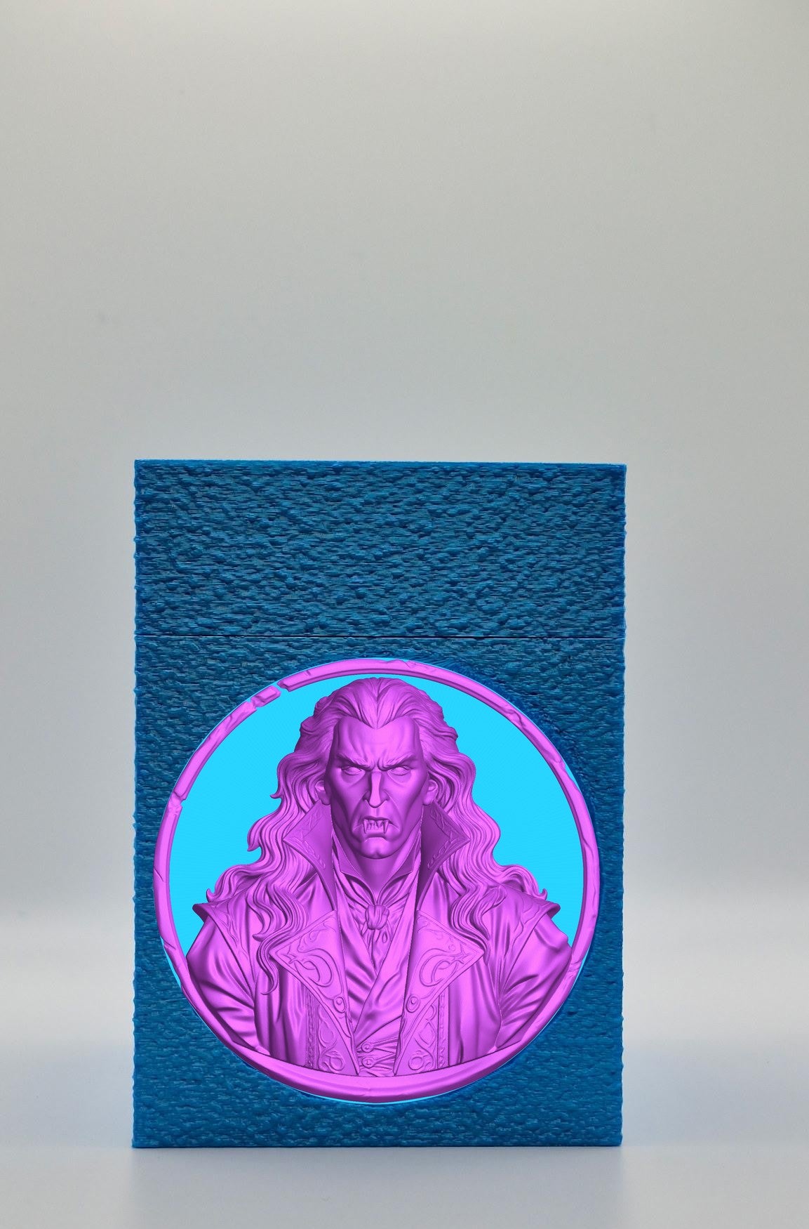 Gothic Vampire Card Box — Blue