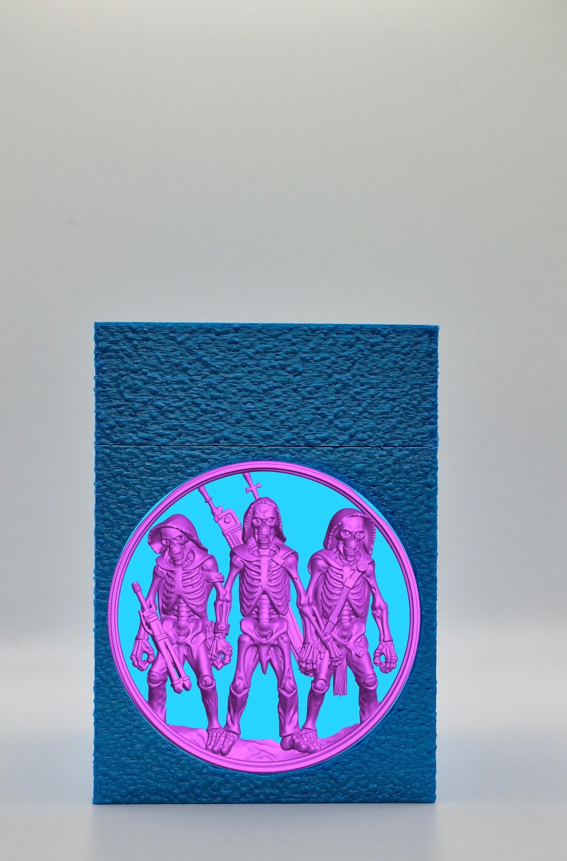Skeleton Army Card Box — Blue