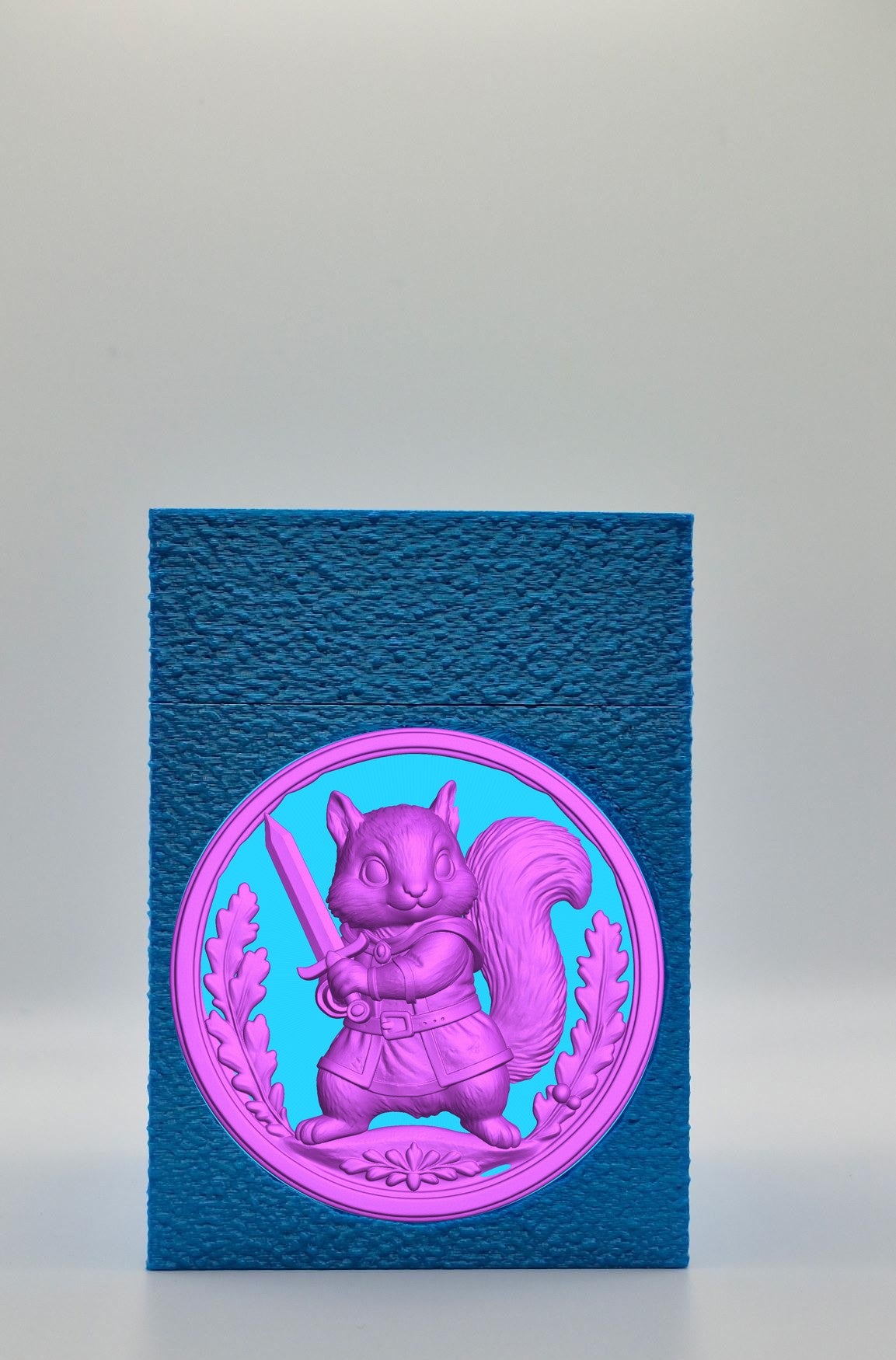 Squirrel Card Box — Blue