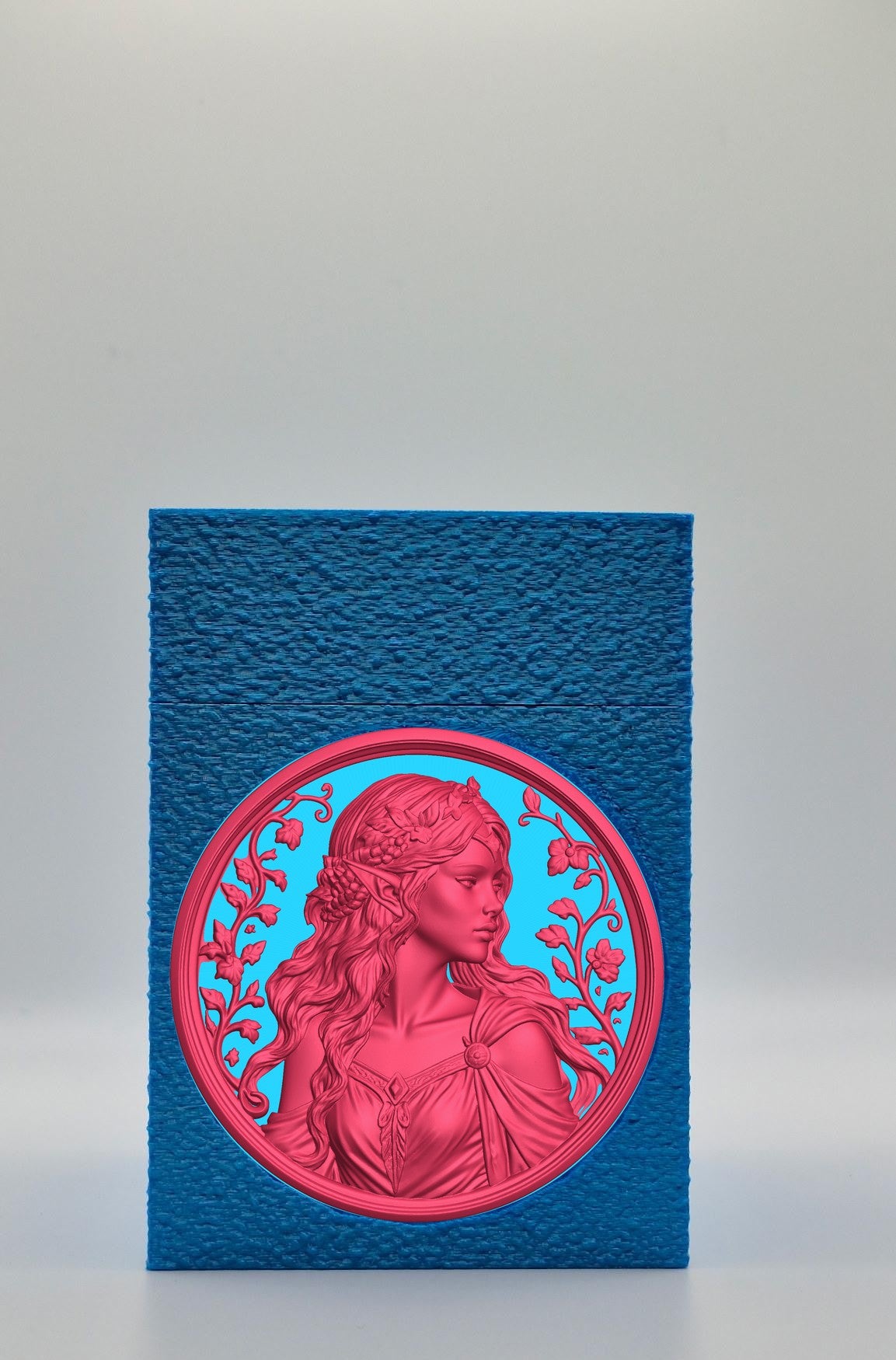 Elf Maiden Card Box — Blue