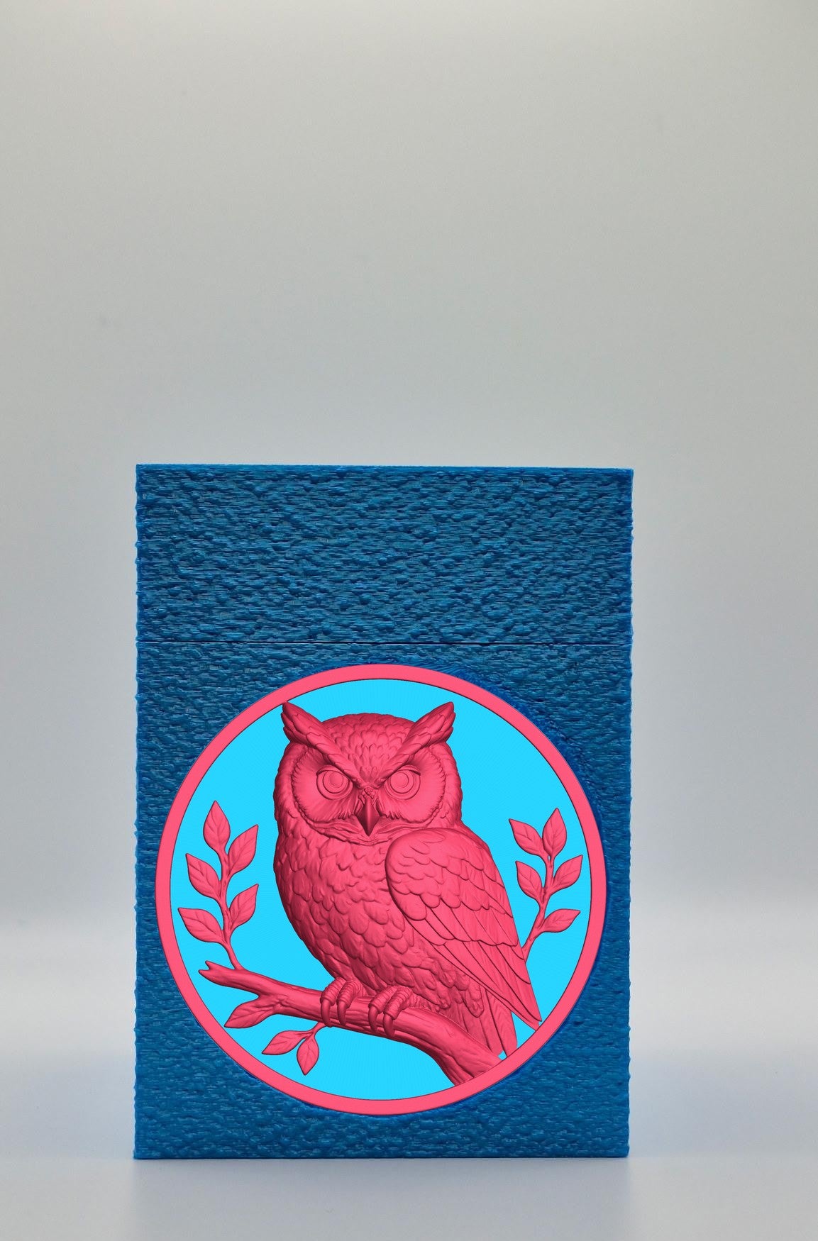 Owl Card Box — Blue
