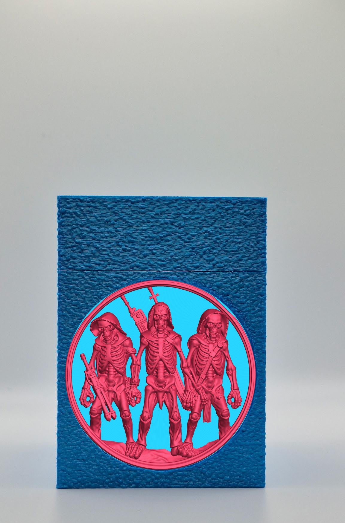 Skeleton Army Card Box — Blue