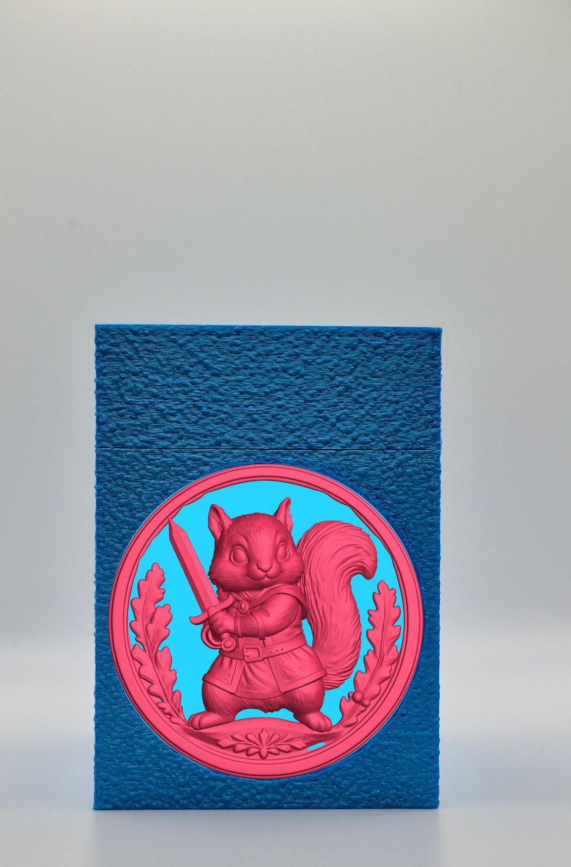 Squirrel Card Box — Blue