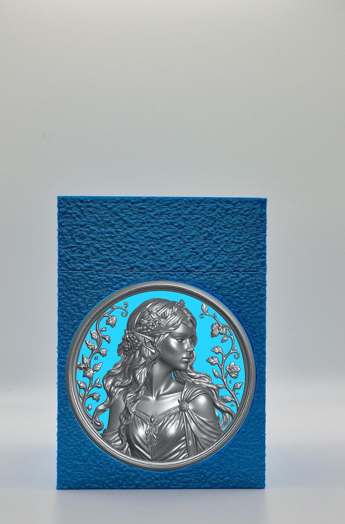 Elf Maiden Card Box — Blue