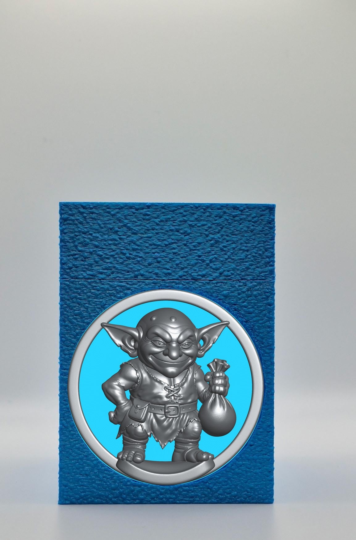Greedy Goblin Card Box — Blue
