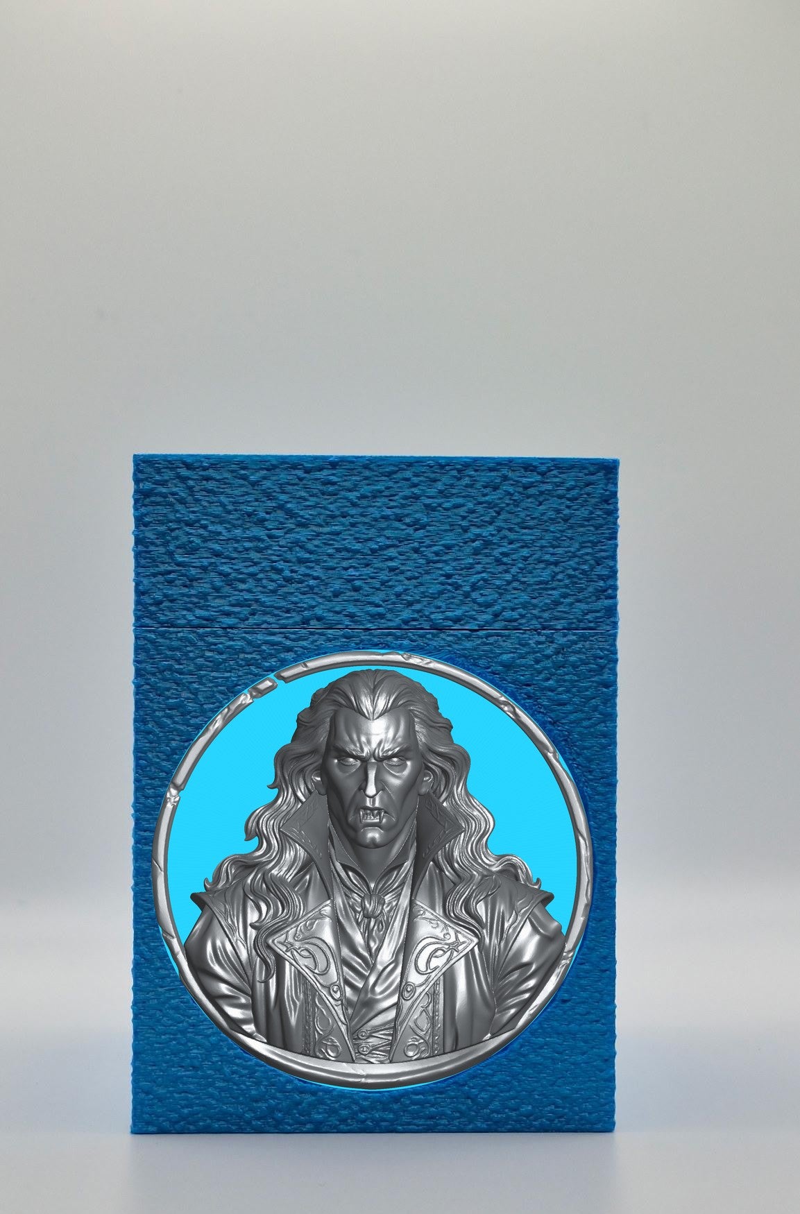 Gothic Vampire Card Box — Blue
