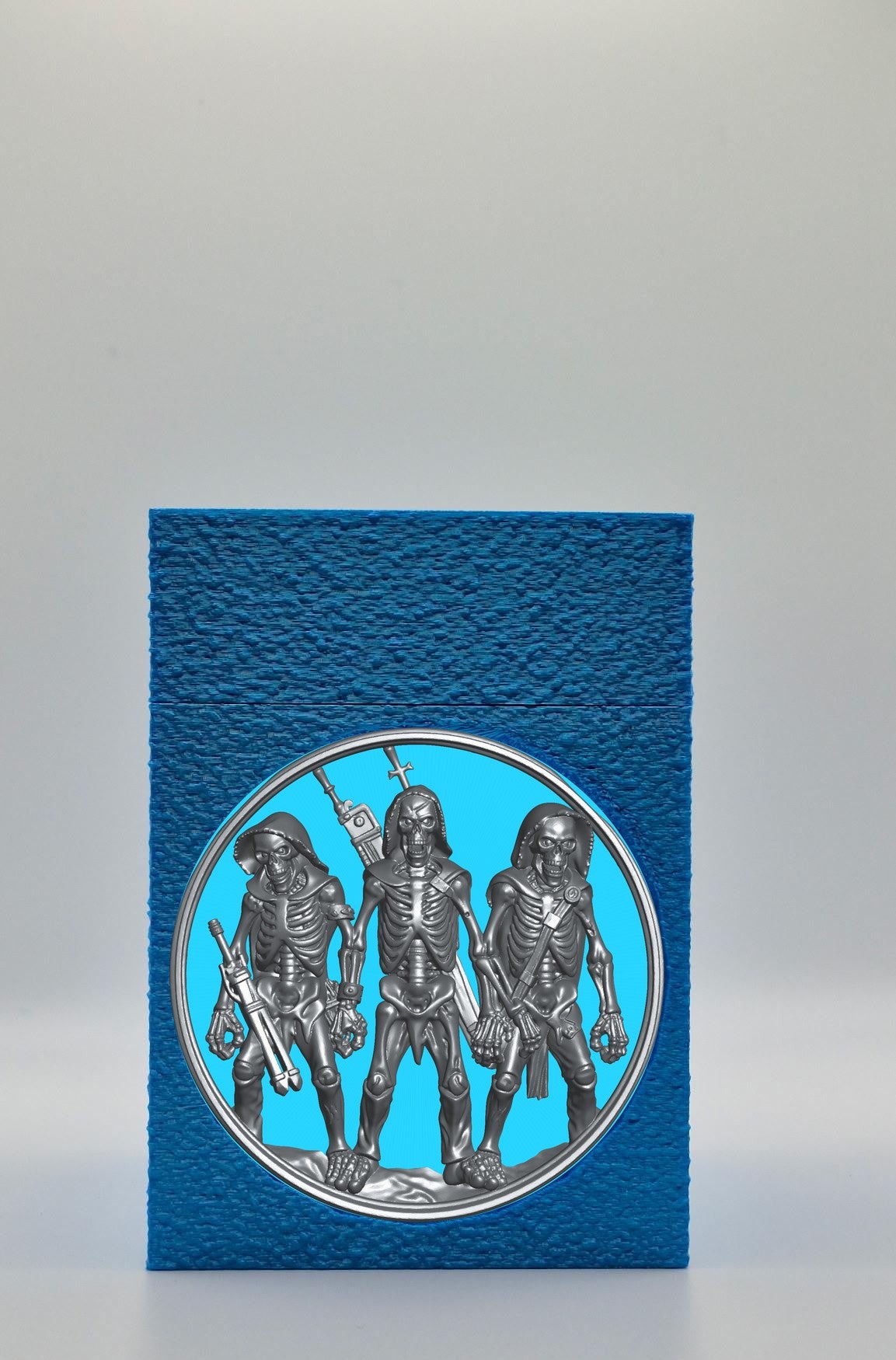 Skeleton Army Card Box — Blue