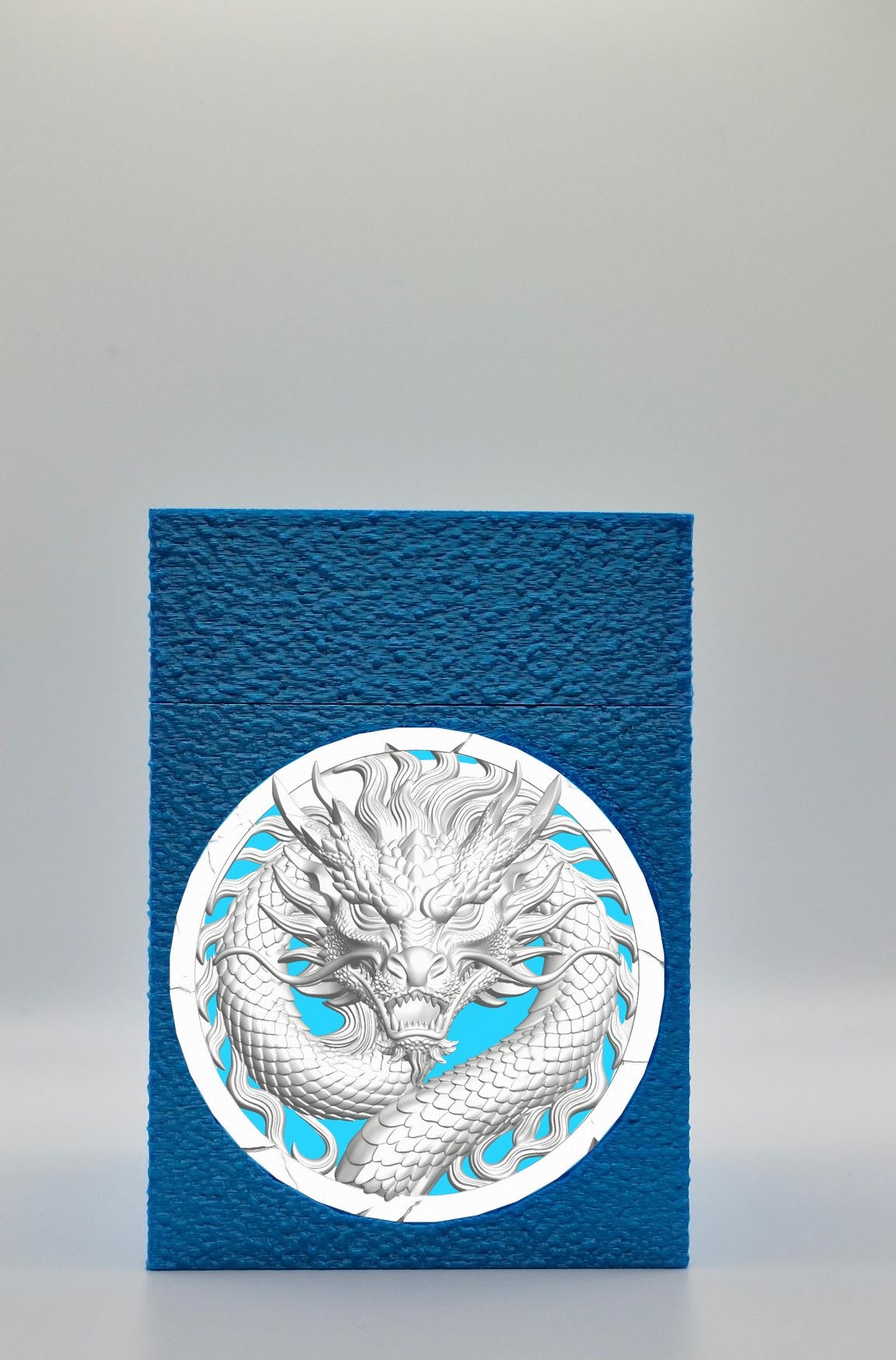 Dragon Card Box — Blue