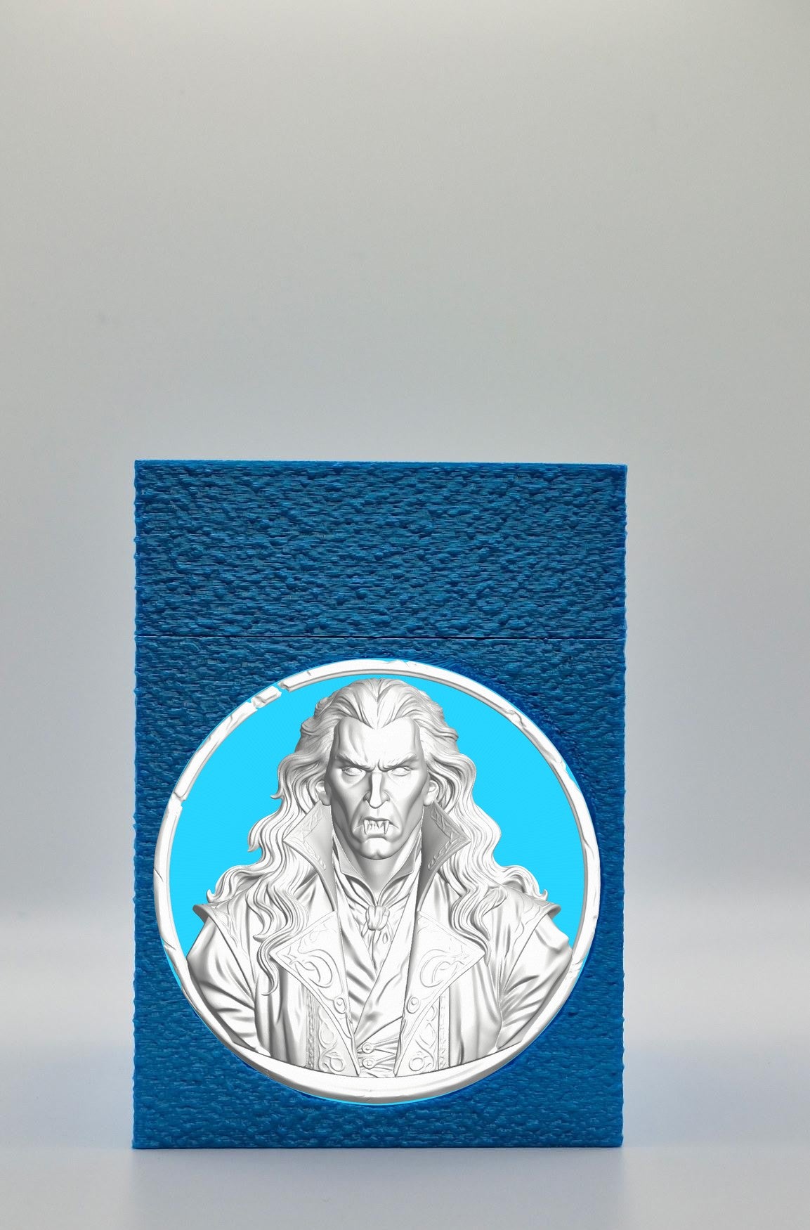 Gothic Vampire Card Box — Blue