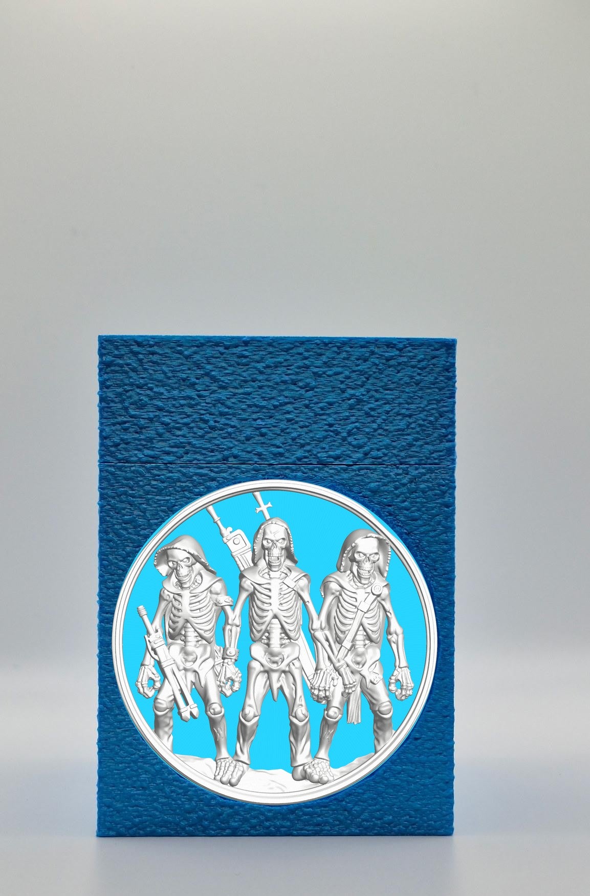 Skeleton Army Card Box — Blue