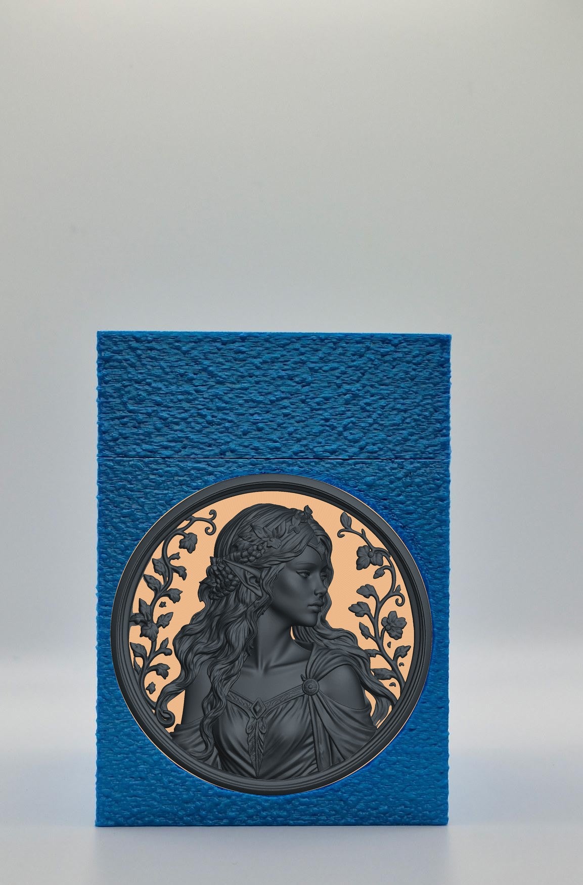 Elf Maiden Card Box — Blue