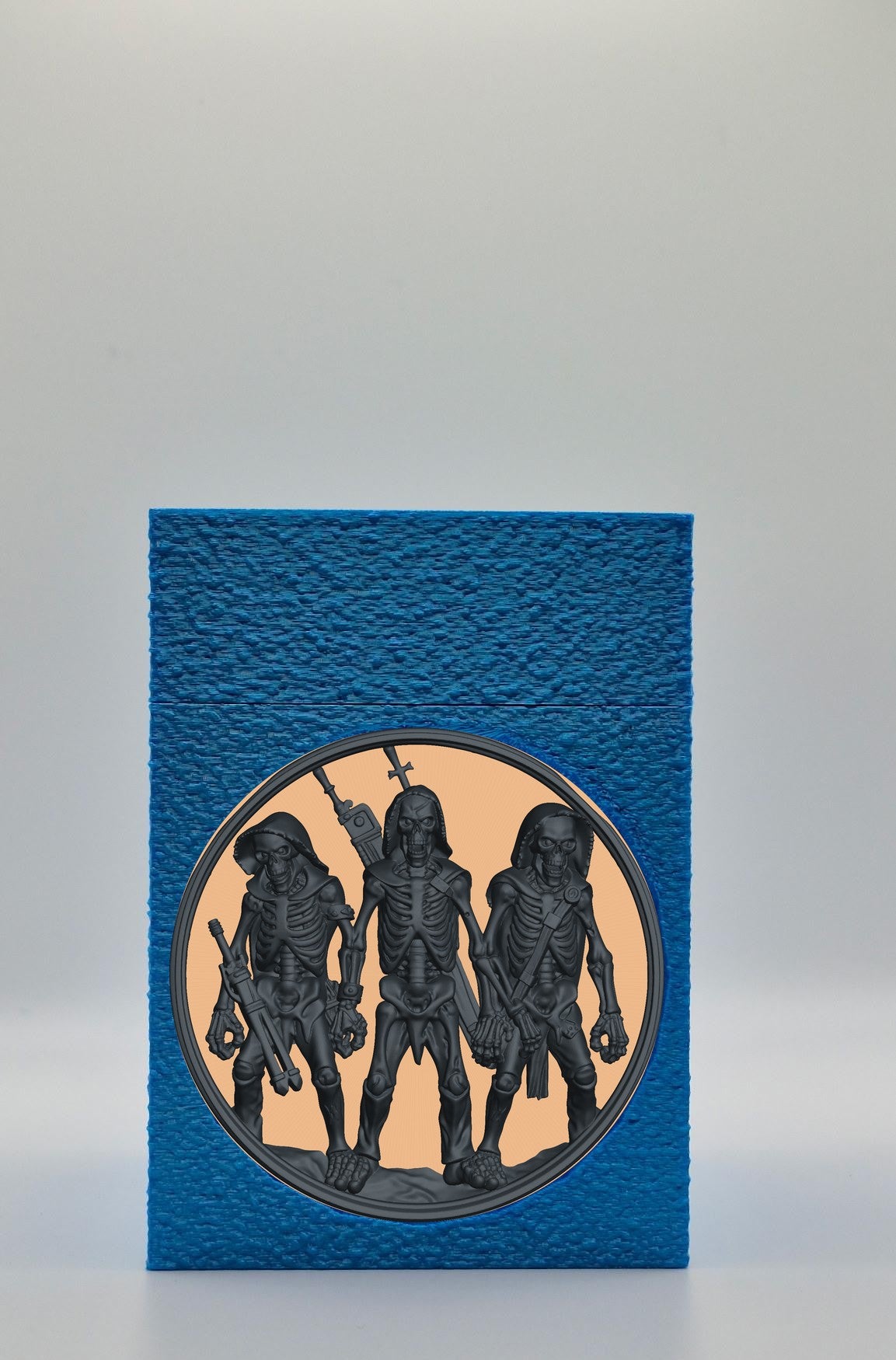 Skeleton Army Card Box — Blue