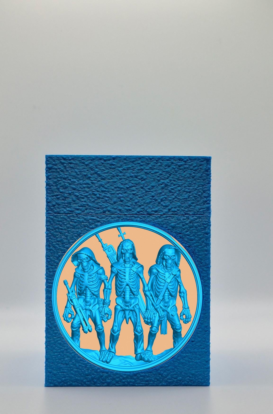 Skeleton Army Card Box — Blue