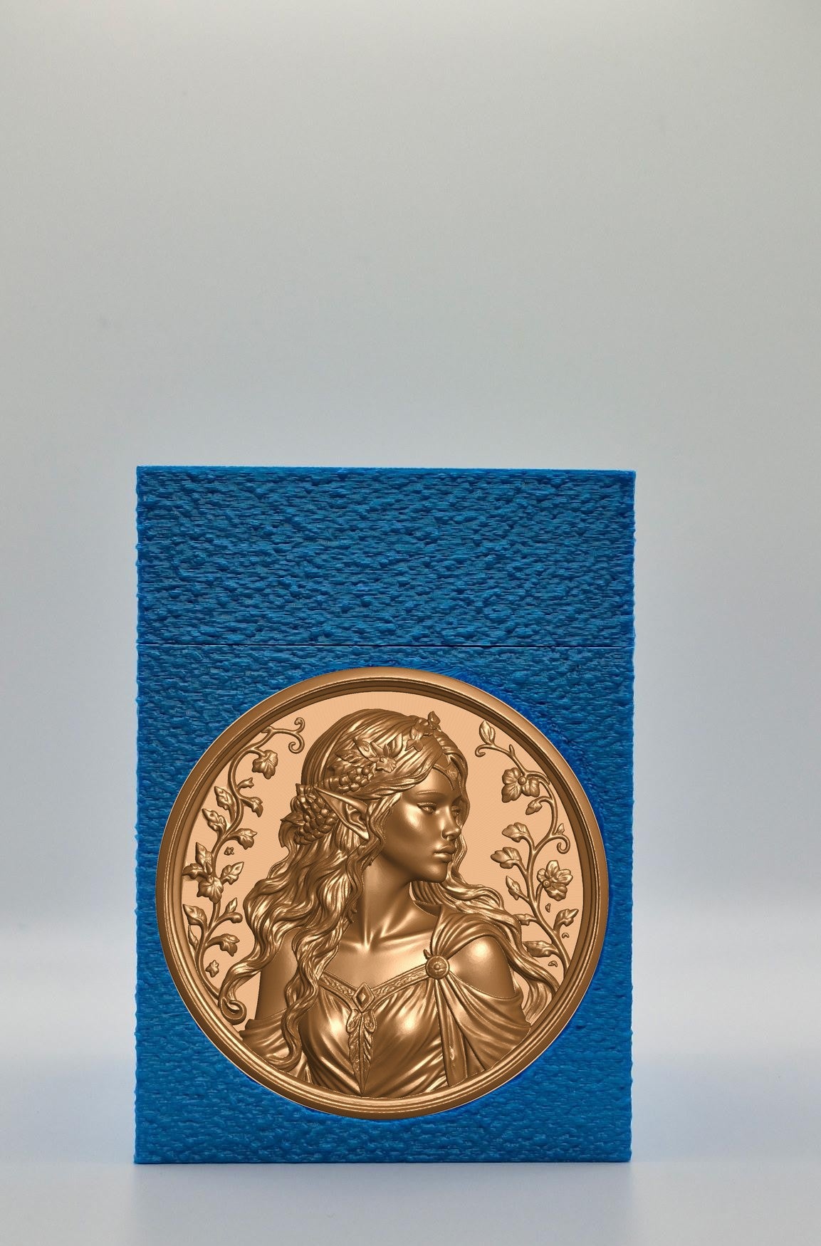 Elf Maiden Card Box — Blue