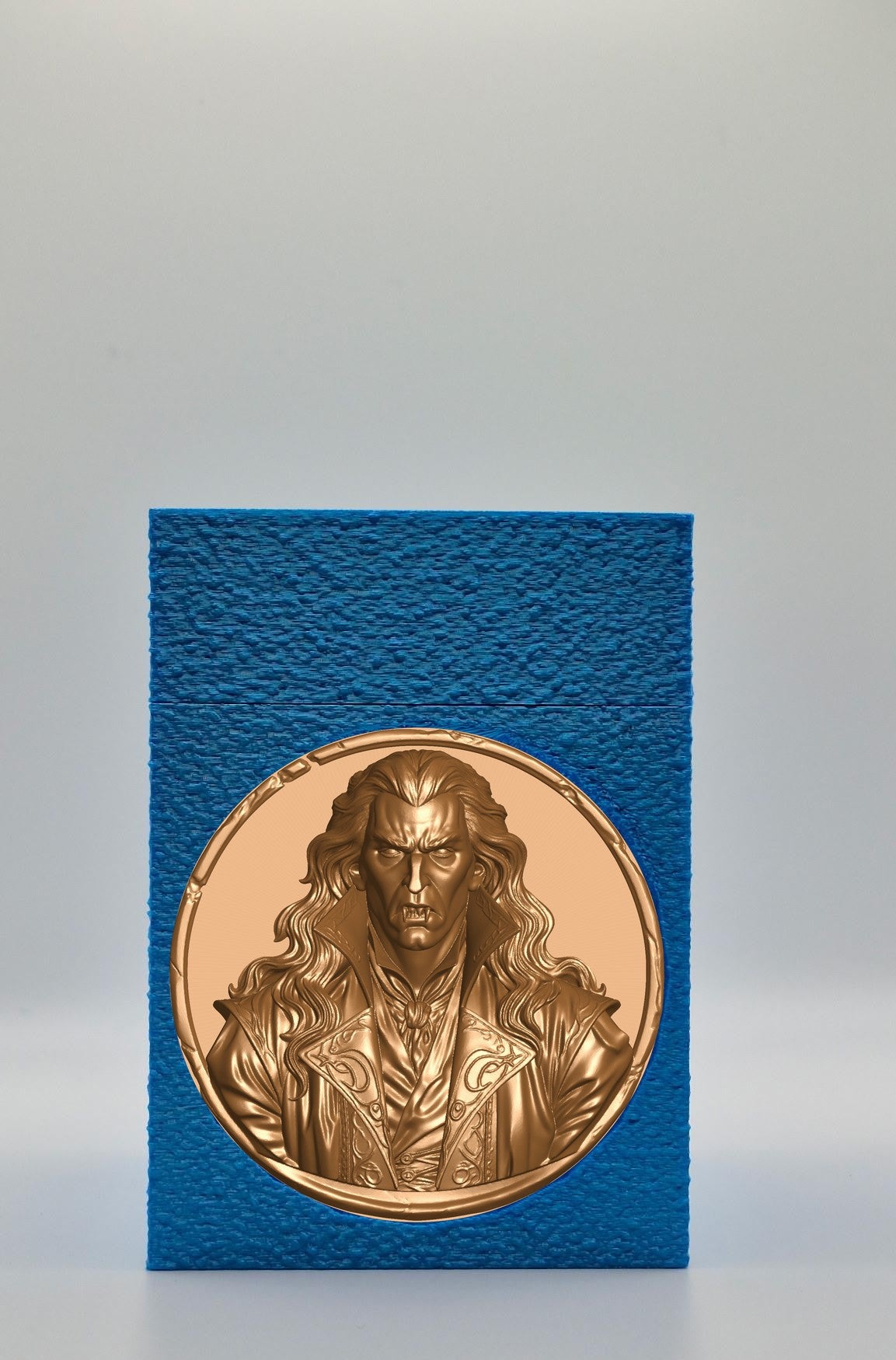 Gothic Vampire Card Box — Blue