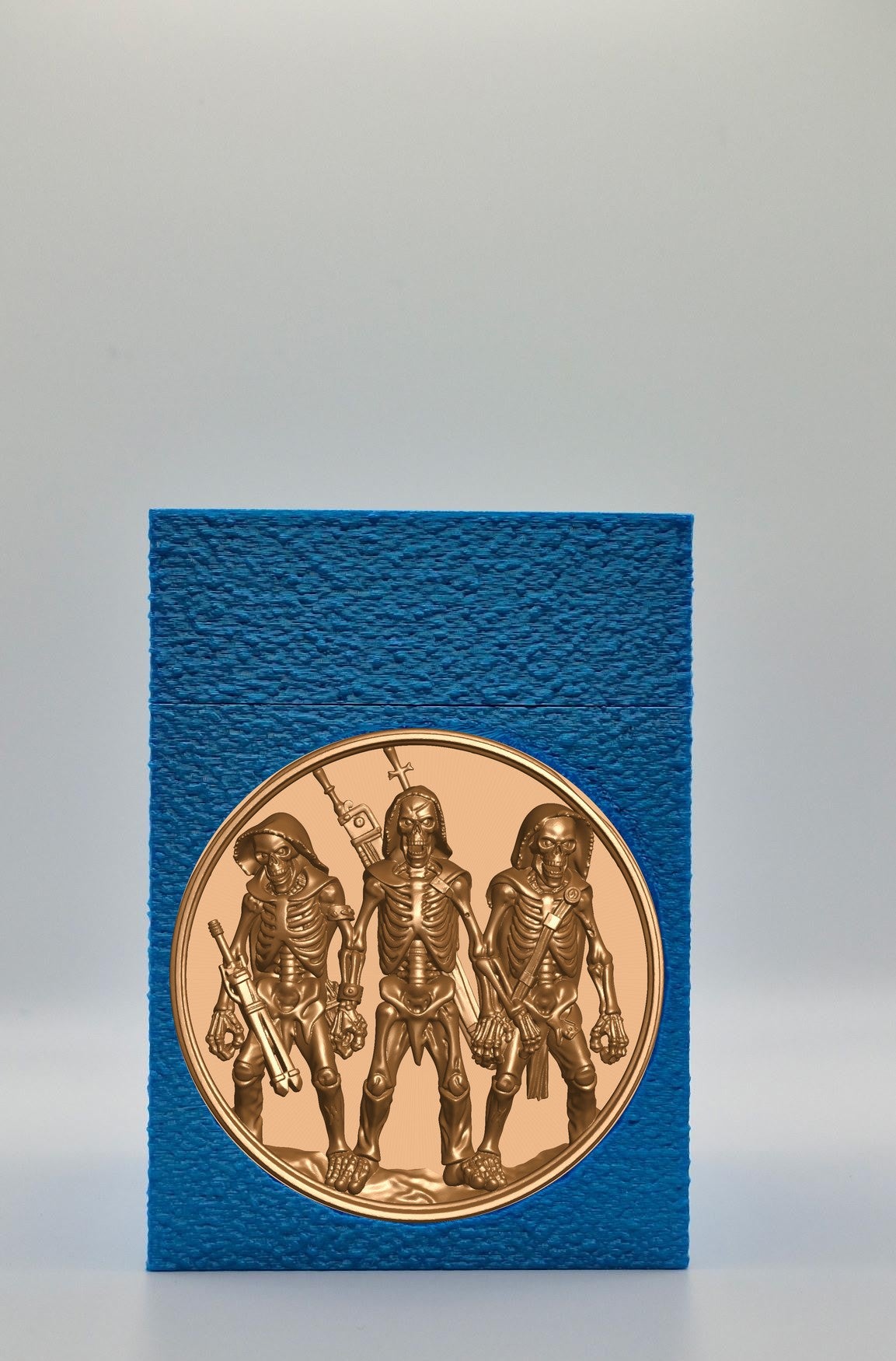 Skeleton Army Card Box — Blue