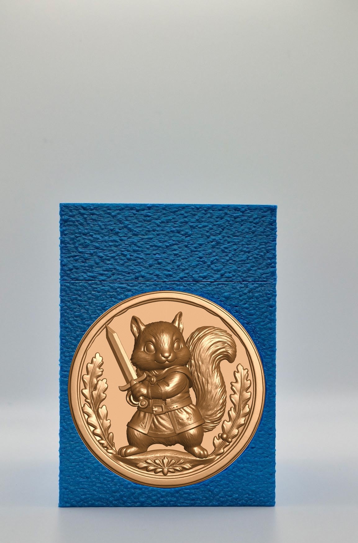 Squirrel Card Box — Blue